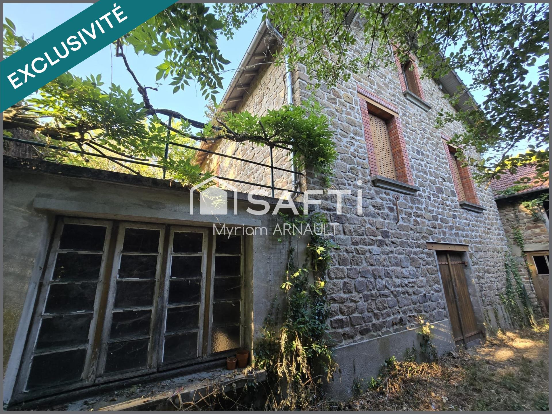 Maison 4 pièces avec garage et cave + terrain