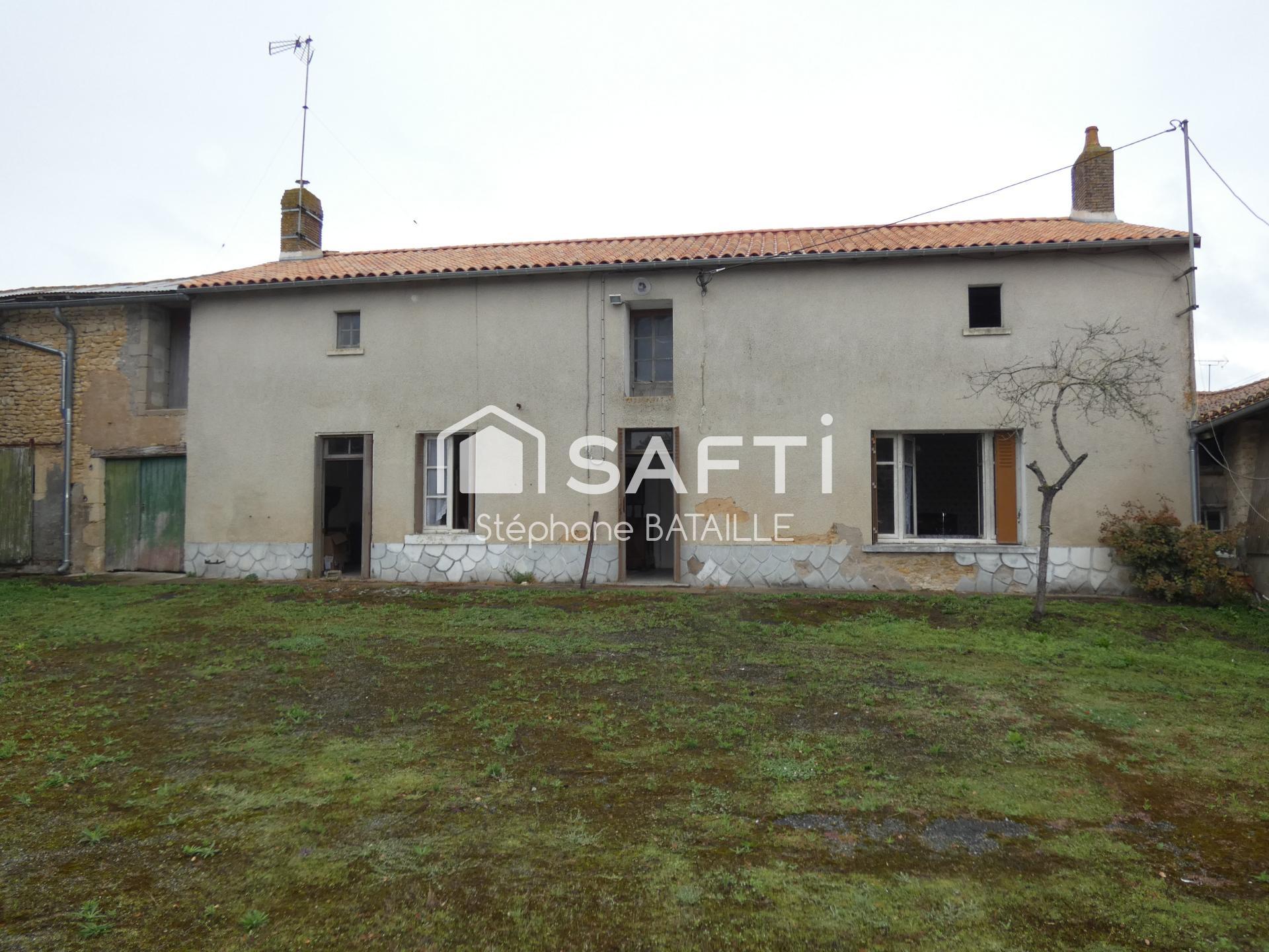 2 maison avec terrain et dependances.