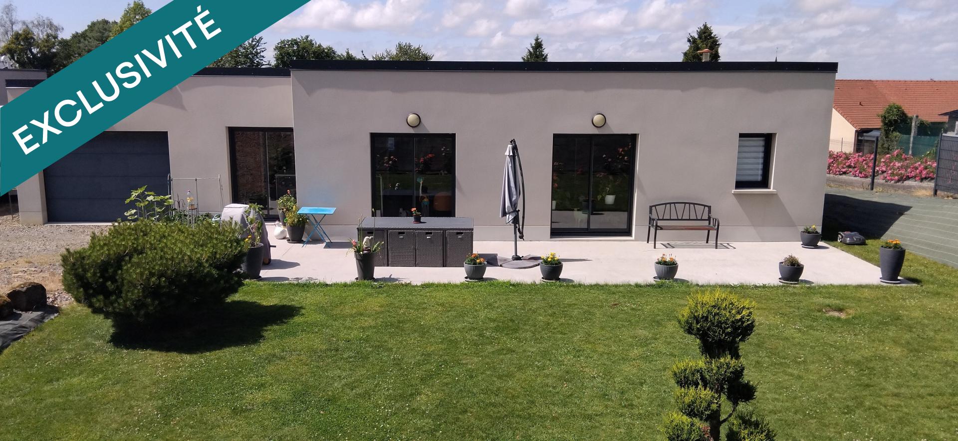 Maison 105 m², 4 chs, plain pied, terrain 788 m², Montilly sur Noireau
