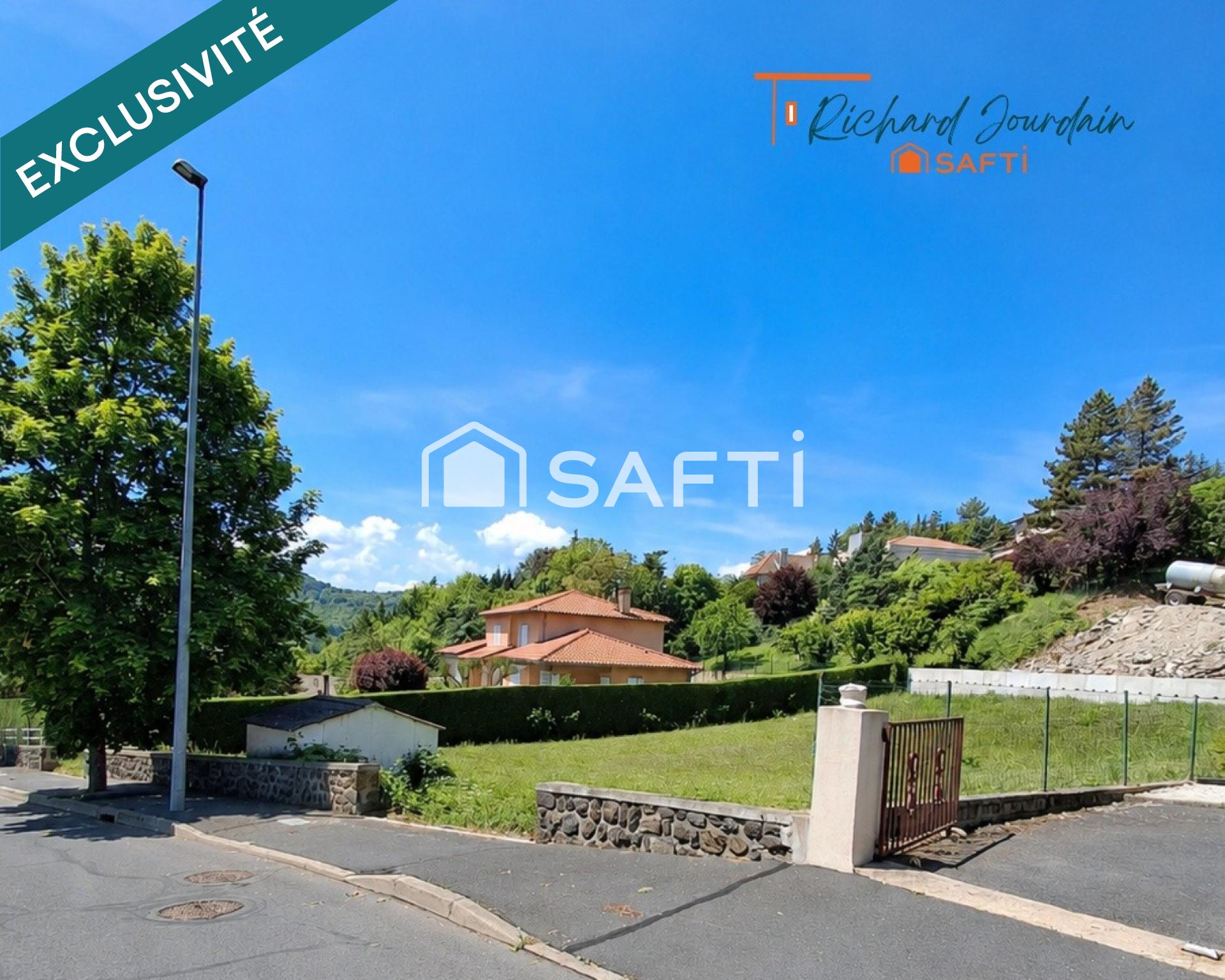 Terrain constructible viabilisé de 886 m² – Cadre privilégié à Vals-près-le-Puy