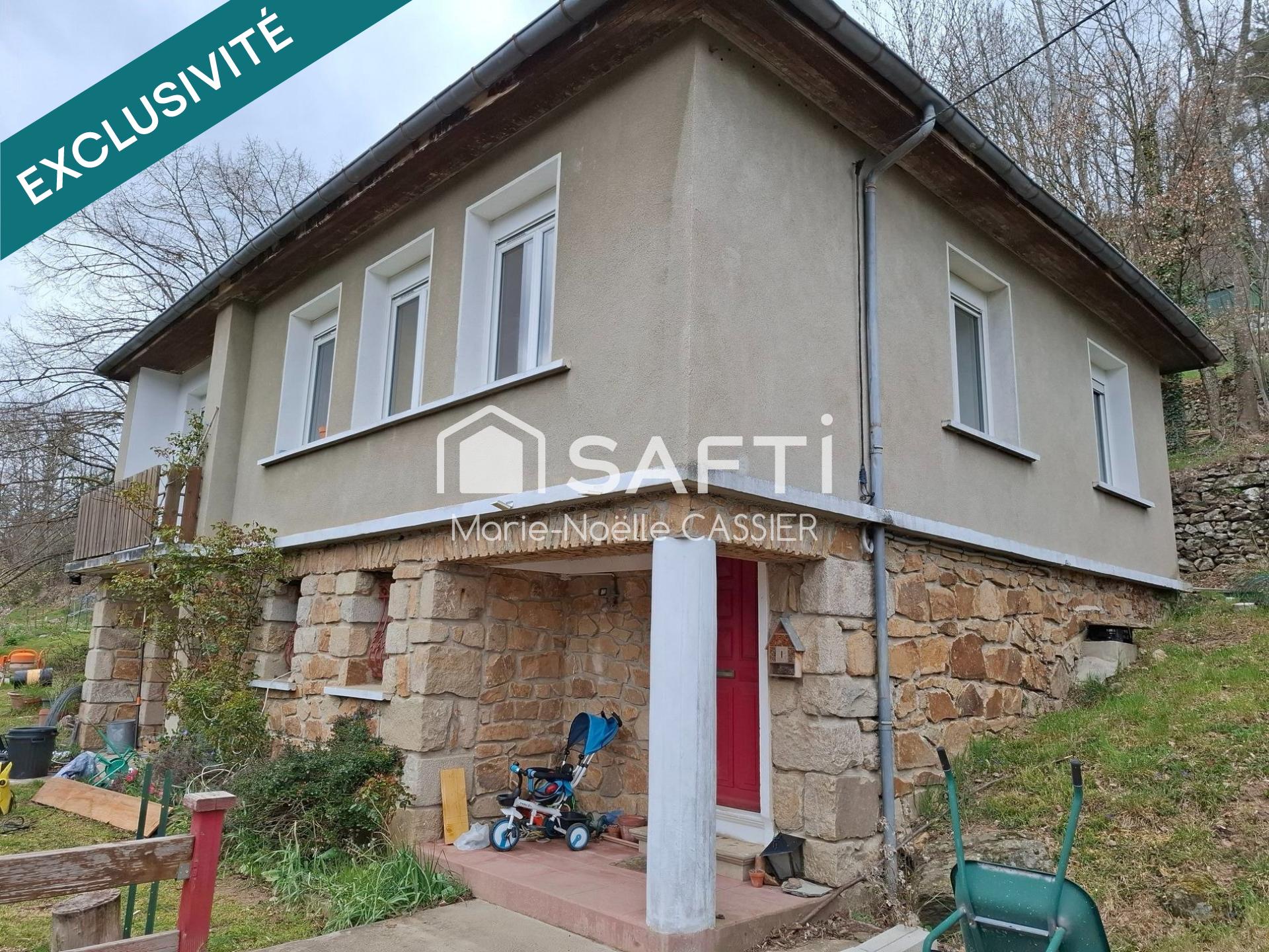 Cadre nature exceptionnel : maison + 5000 m² en bord de rivière