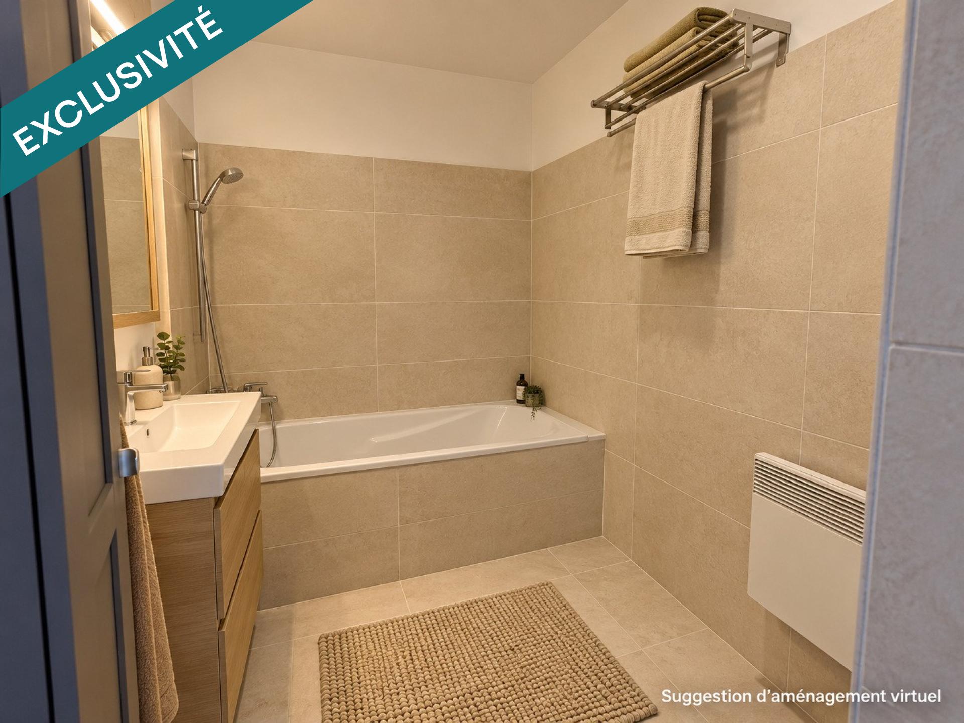 Duplex T3 lumineux avec jardin intimiste