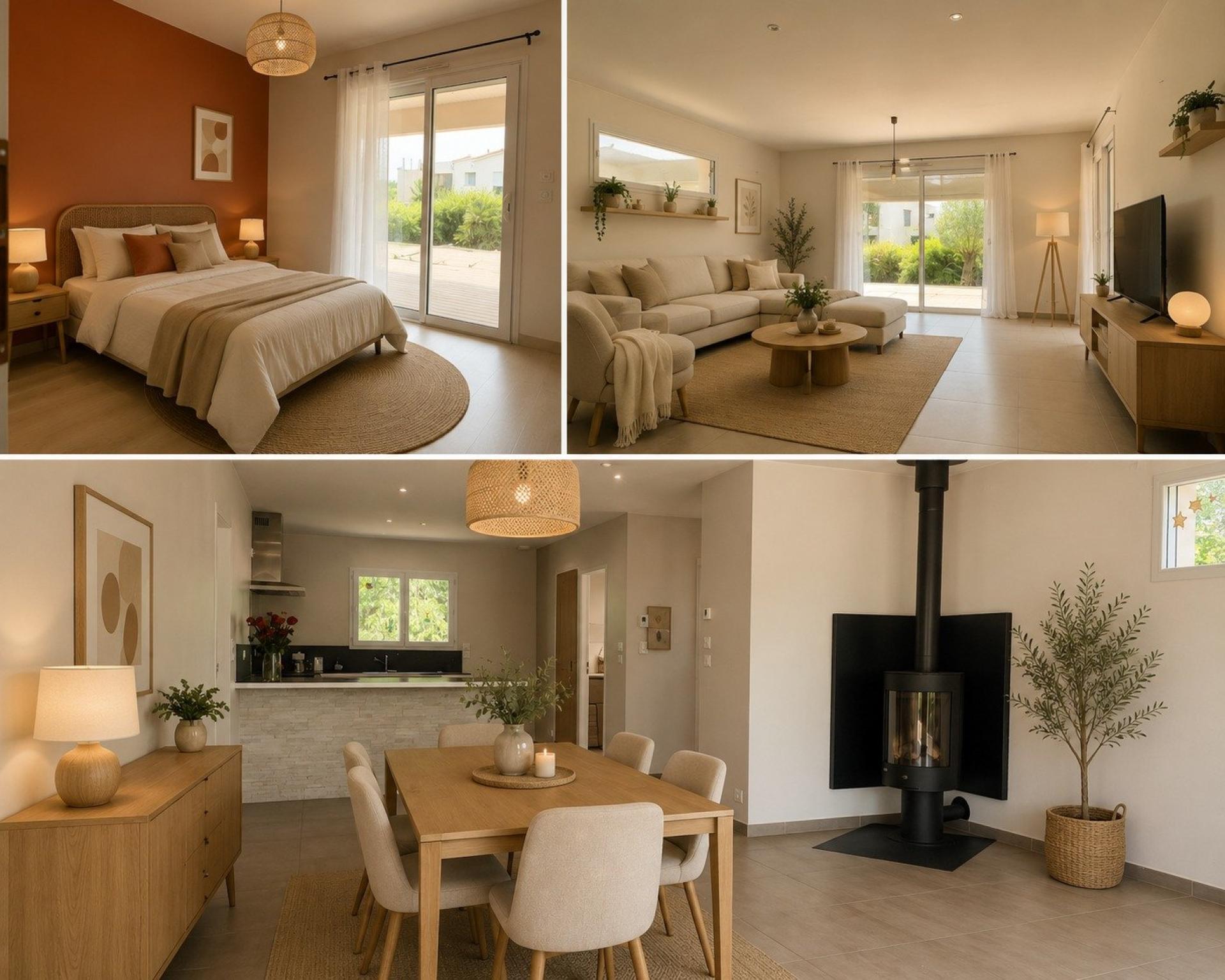 Maison contemporaine, basse consommation, au calme