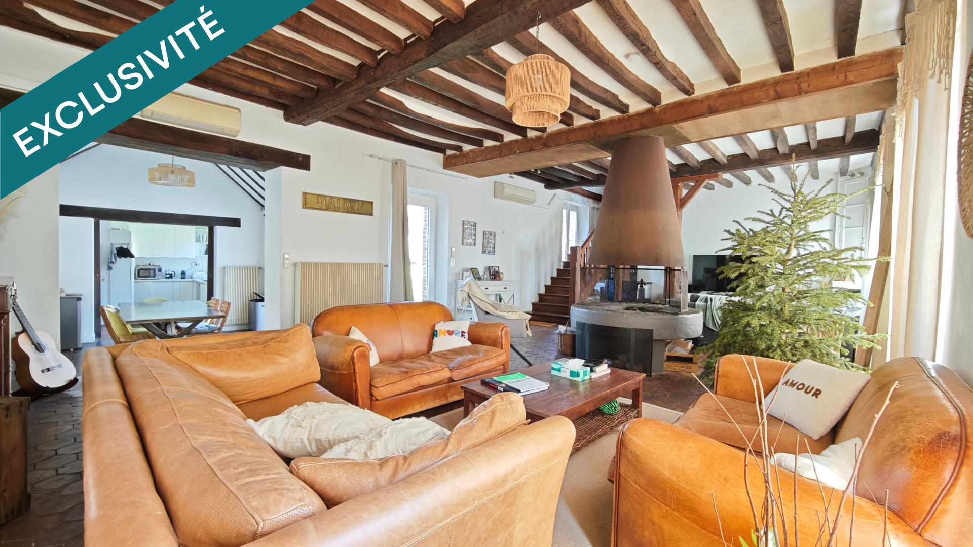 Ancien corps de ferme de 296m² – 5 chambres - À 12 min de Sens