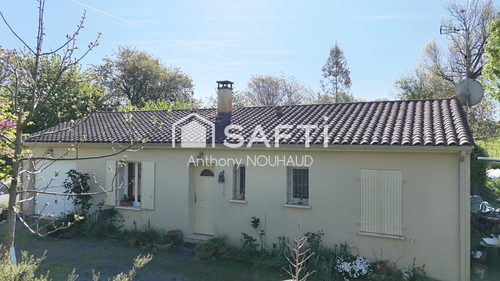 Pavillon plain-pied, avec grand terrain de 5000m²