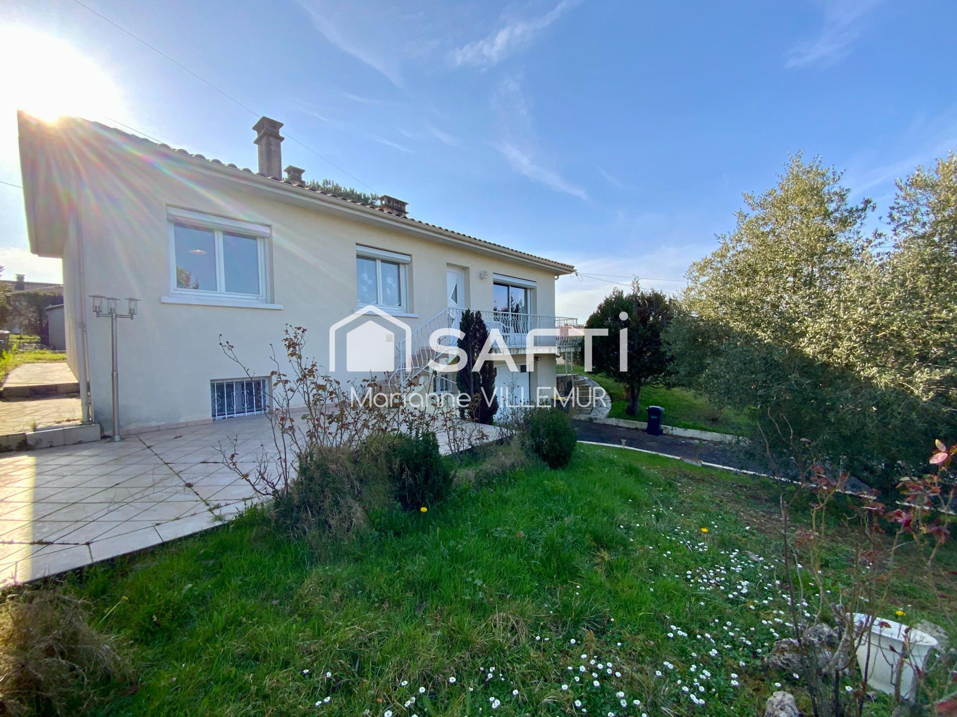 Proche Agen, maison d'environ 100 m² habitables sur un terrain de 875 m²
