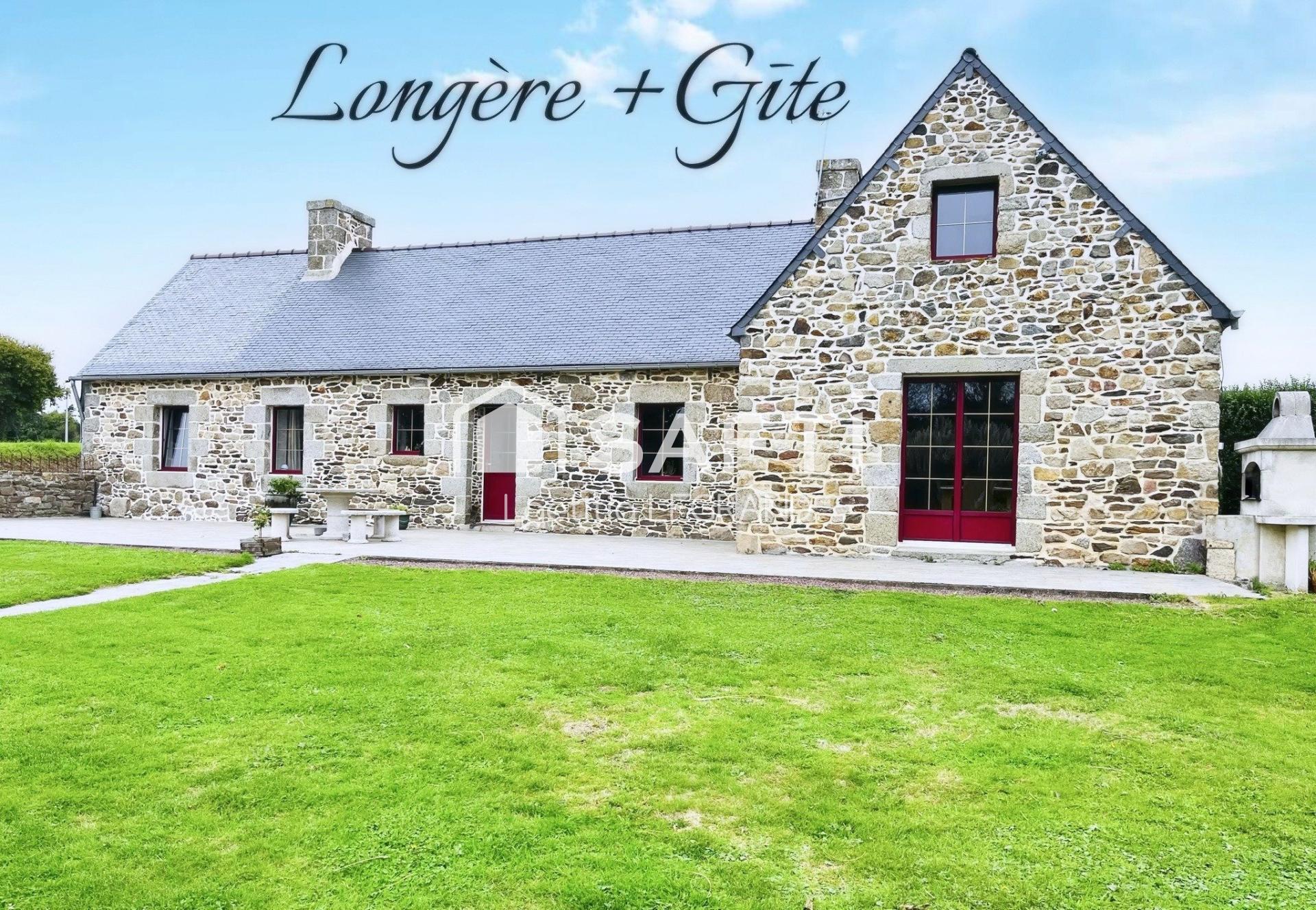 Longère et Gîte ou maison individuelle Côtes-d'Armor 30 minutes de Lannion proche de la côte de Granit Rose