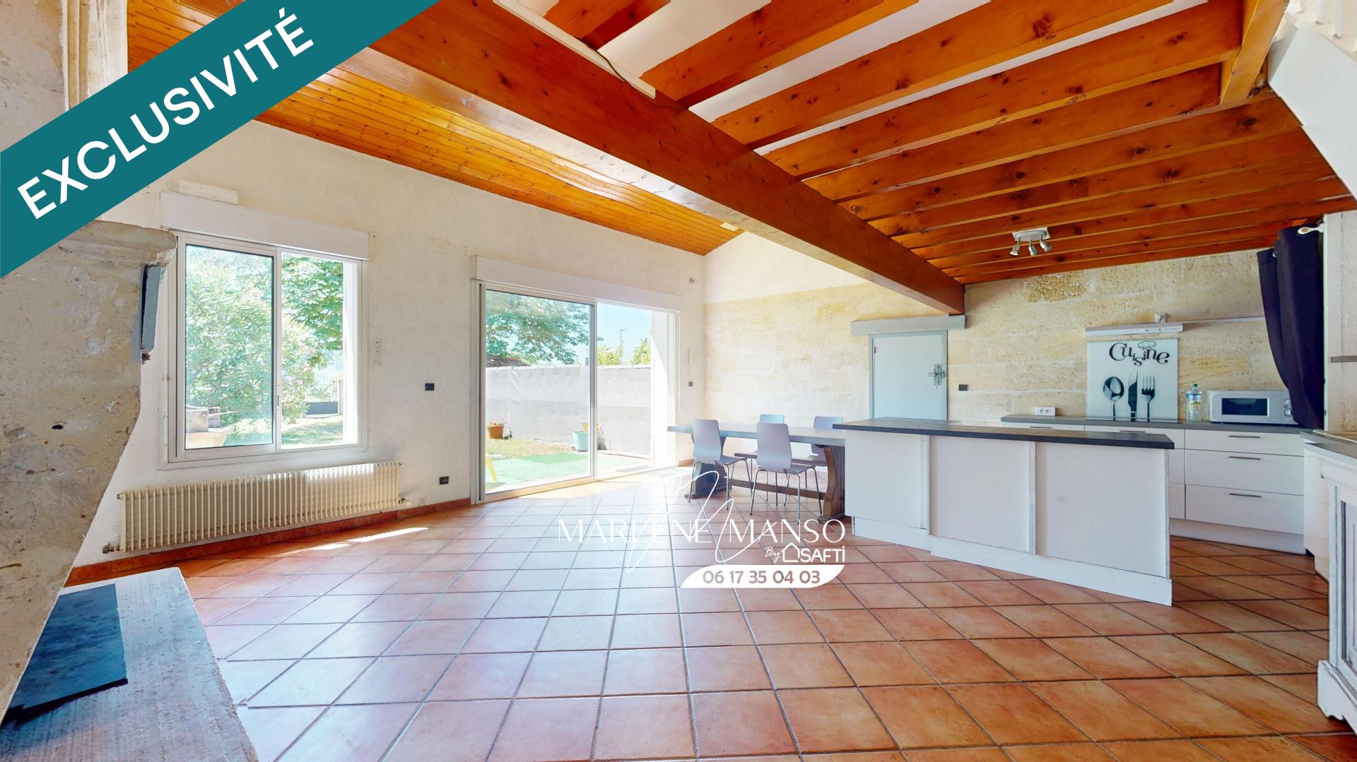 Maison en pierre 91 m² avec jardin et parking