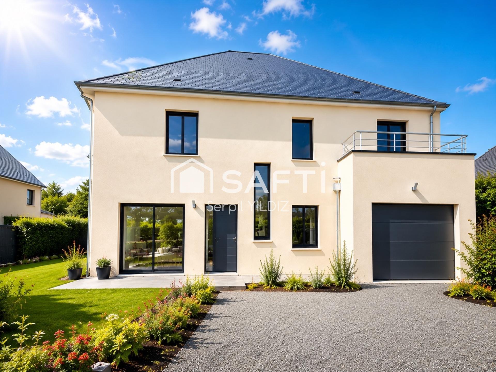 Grande maison neuve de 2025, 4 chambres et un bureau