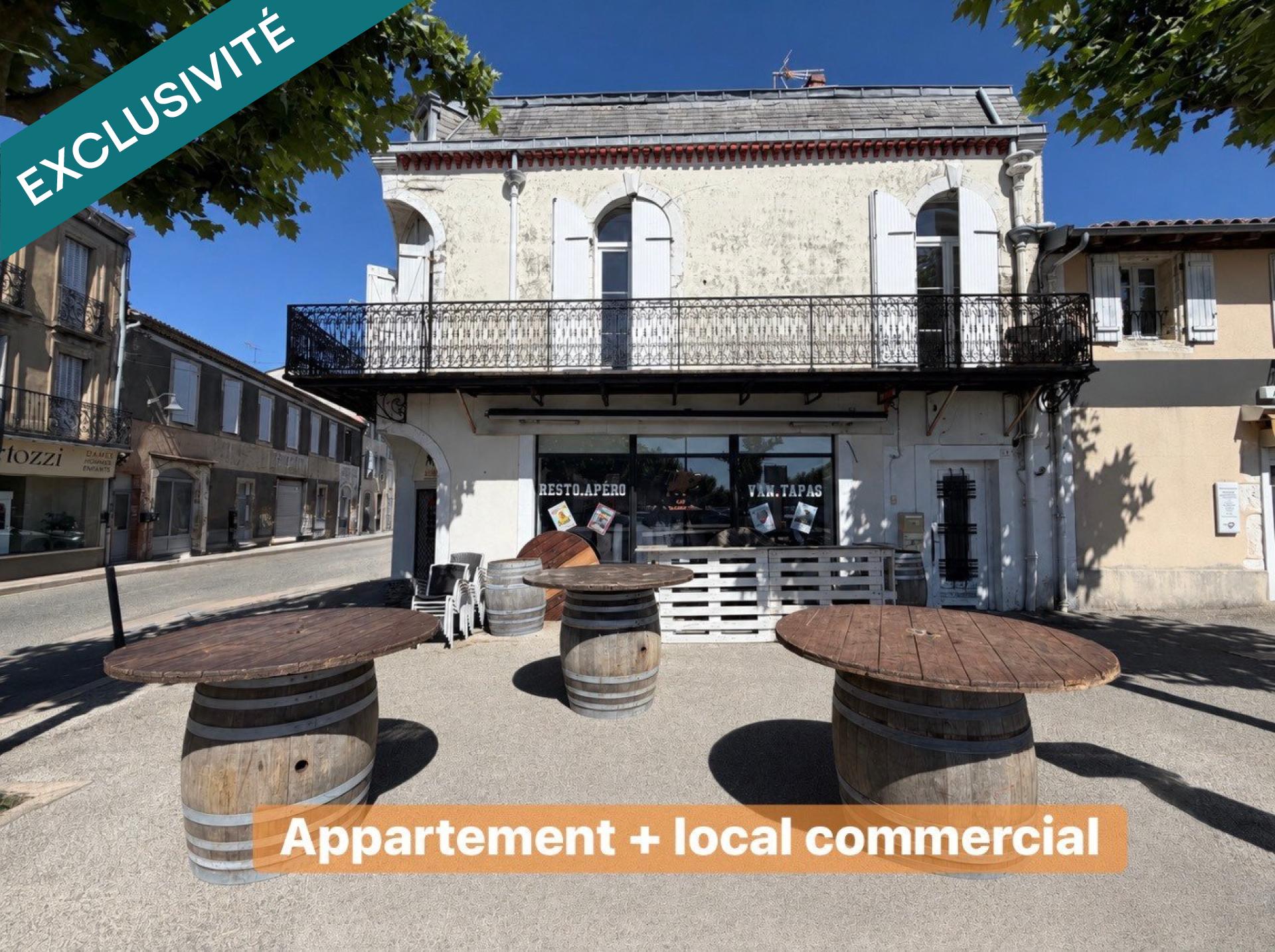 IMMEUBLE AVEC LOCAL COMMERCIAL ET APPARTEMENT