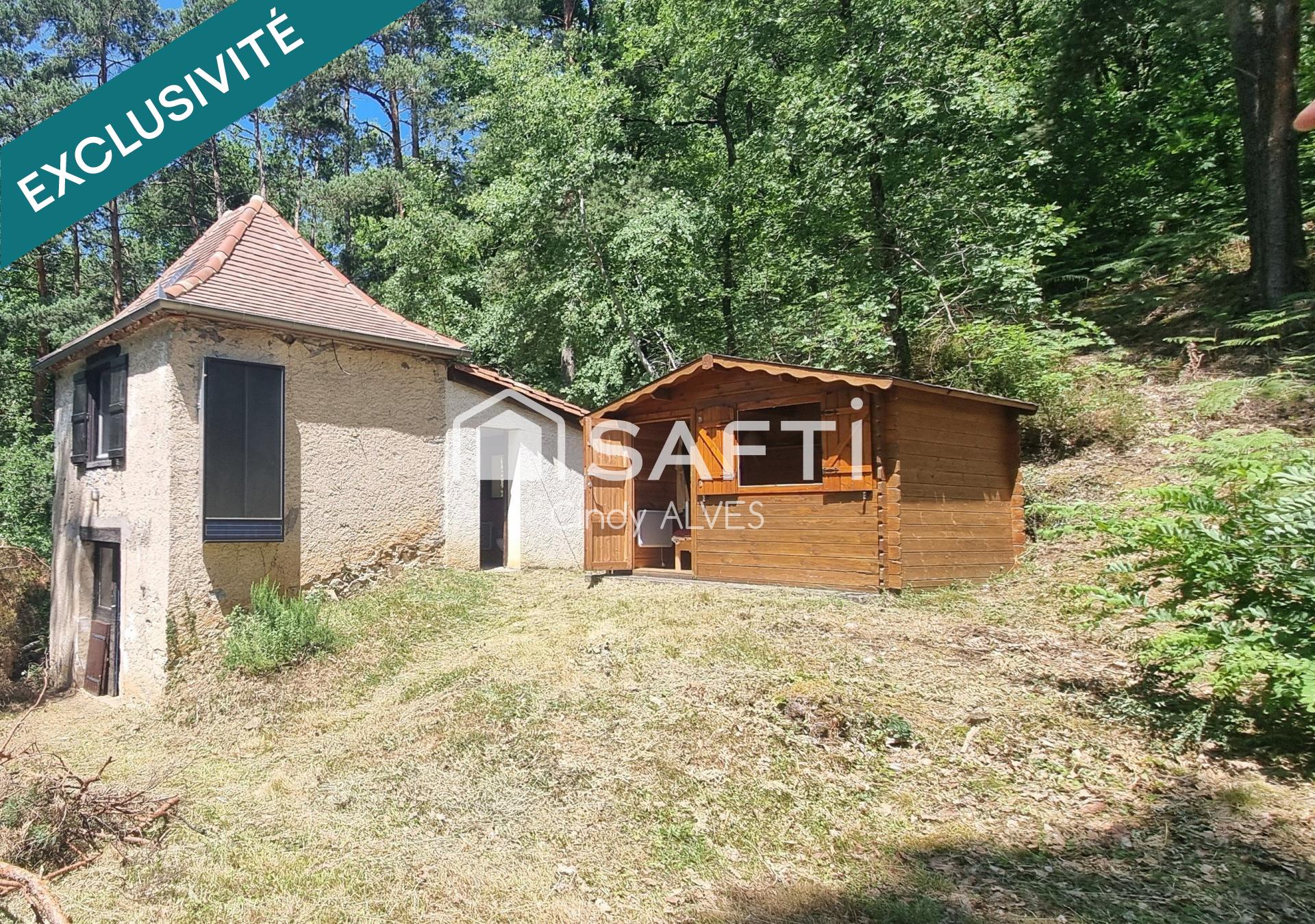Petit refuge de 34m² sur 7005m² de nature au calme