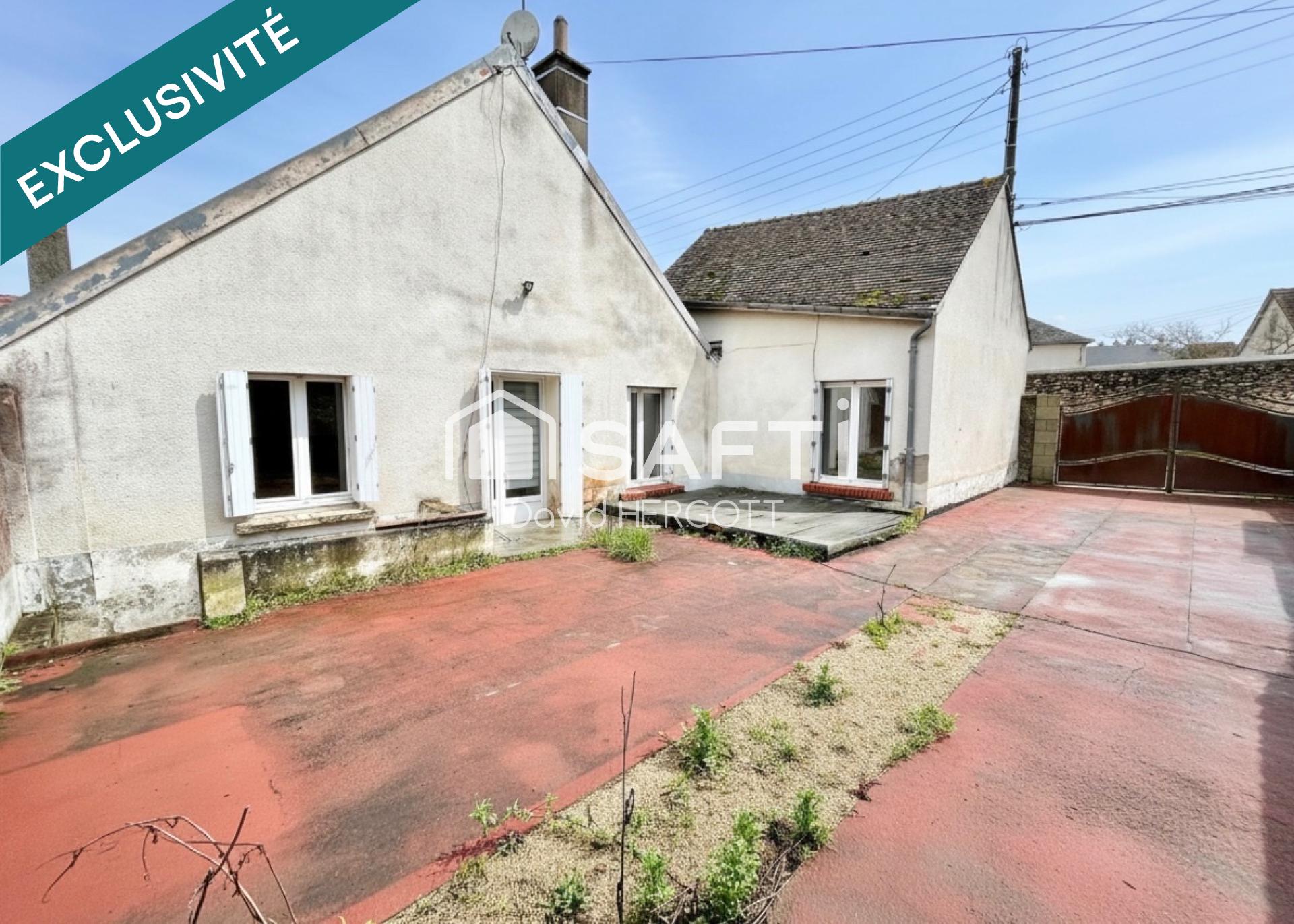 Maison à rafraîchir avec cave voûtée – Mer (41500)