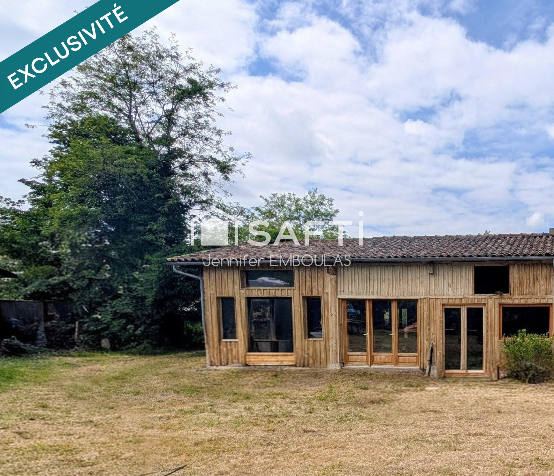 Ensemble immobilier - 3 lots - 200 m² - jardin