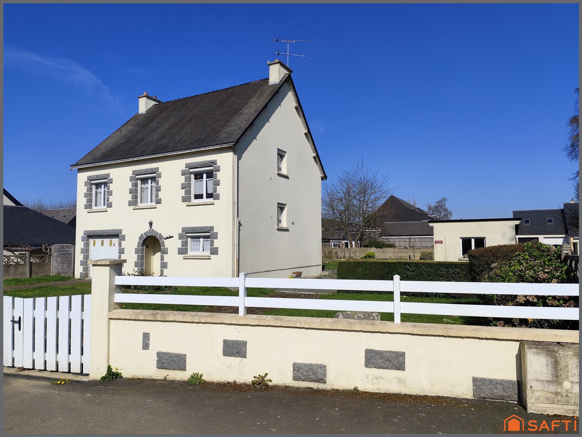 Centre Saint-Julien, maison évolutive, toute commodités à pied, terrain constructible, garage, grenier aménageable, 3 chambre