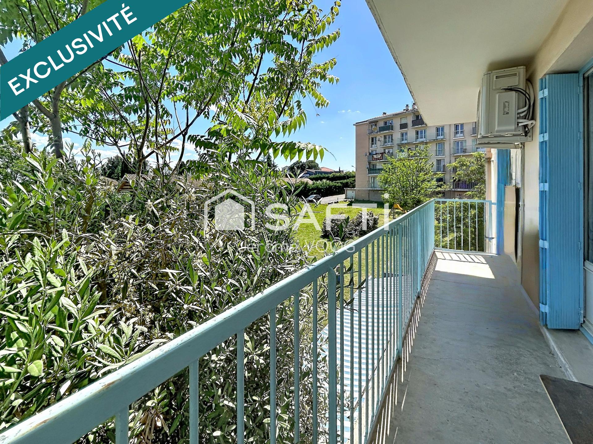 MANOSQUE – Appartement T3 lumineux de 69 m² avec grand balcon et vue dégagée