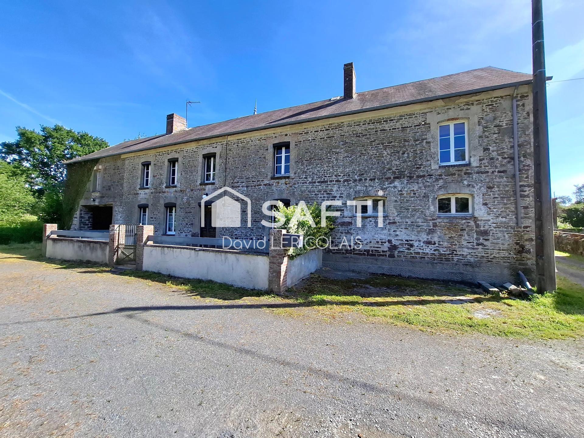 ANCIEN CORPS DE FERME AU CALME AVEC BEAU TERRAIN