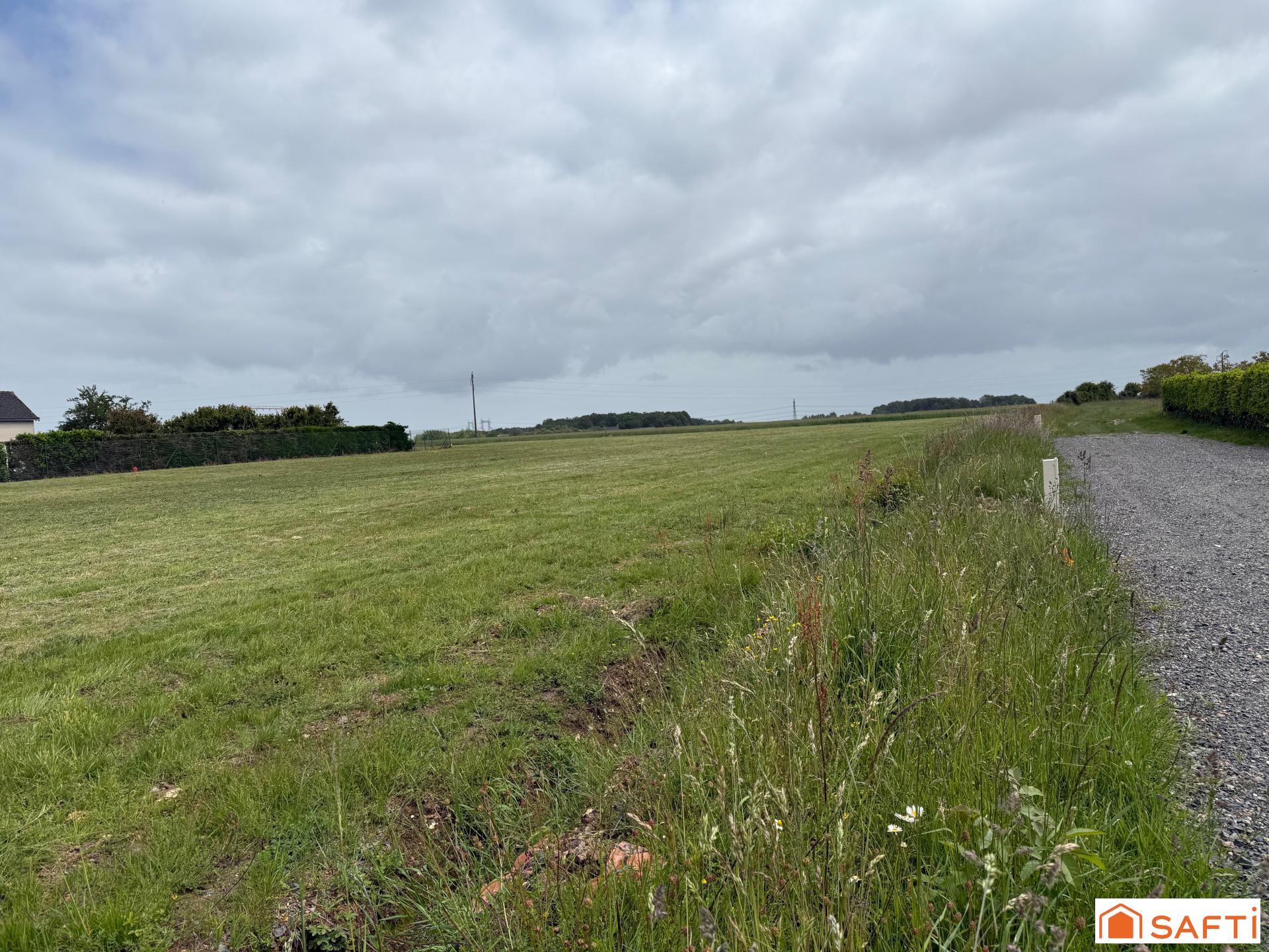 Terrain constructible viabilisé de 951 m2