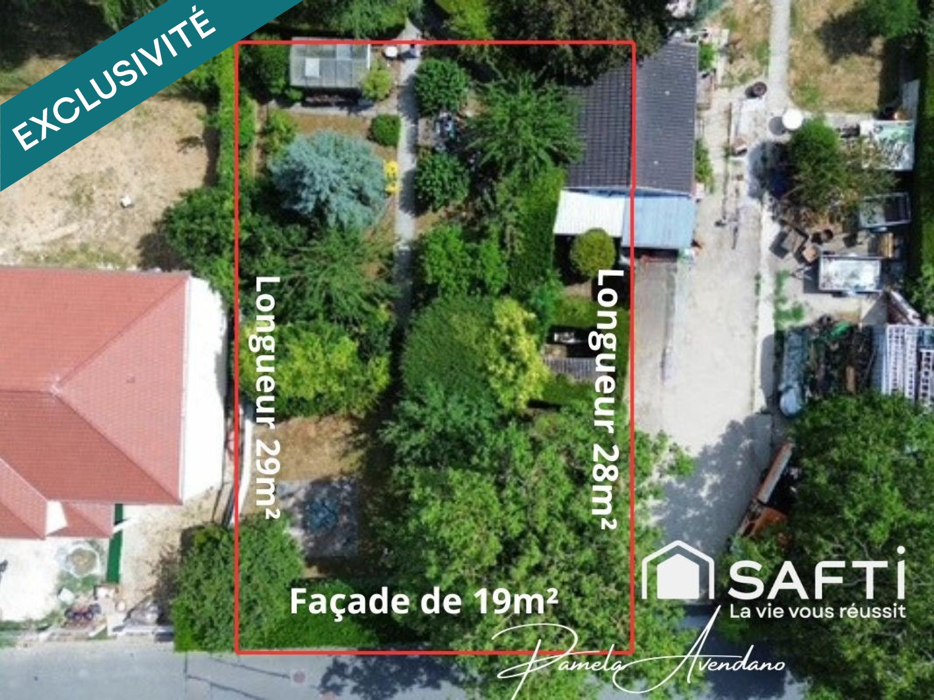 Terrain à bâtir 569m² - Belle façade - Servon 77170
