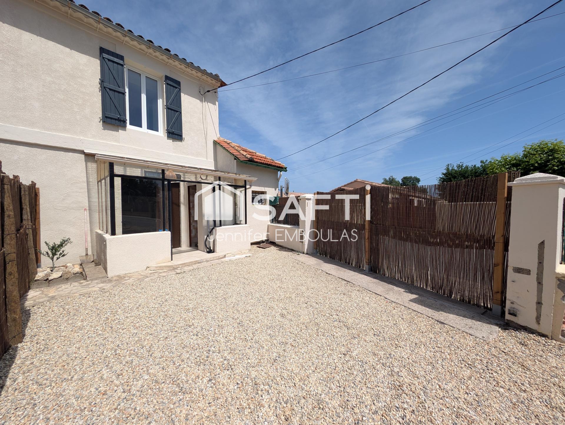 Maison rénovée - 3 pièces - 50 m² - jardinet
