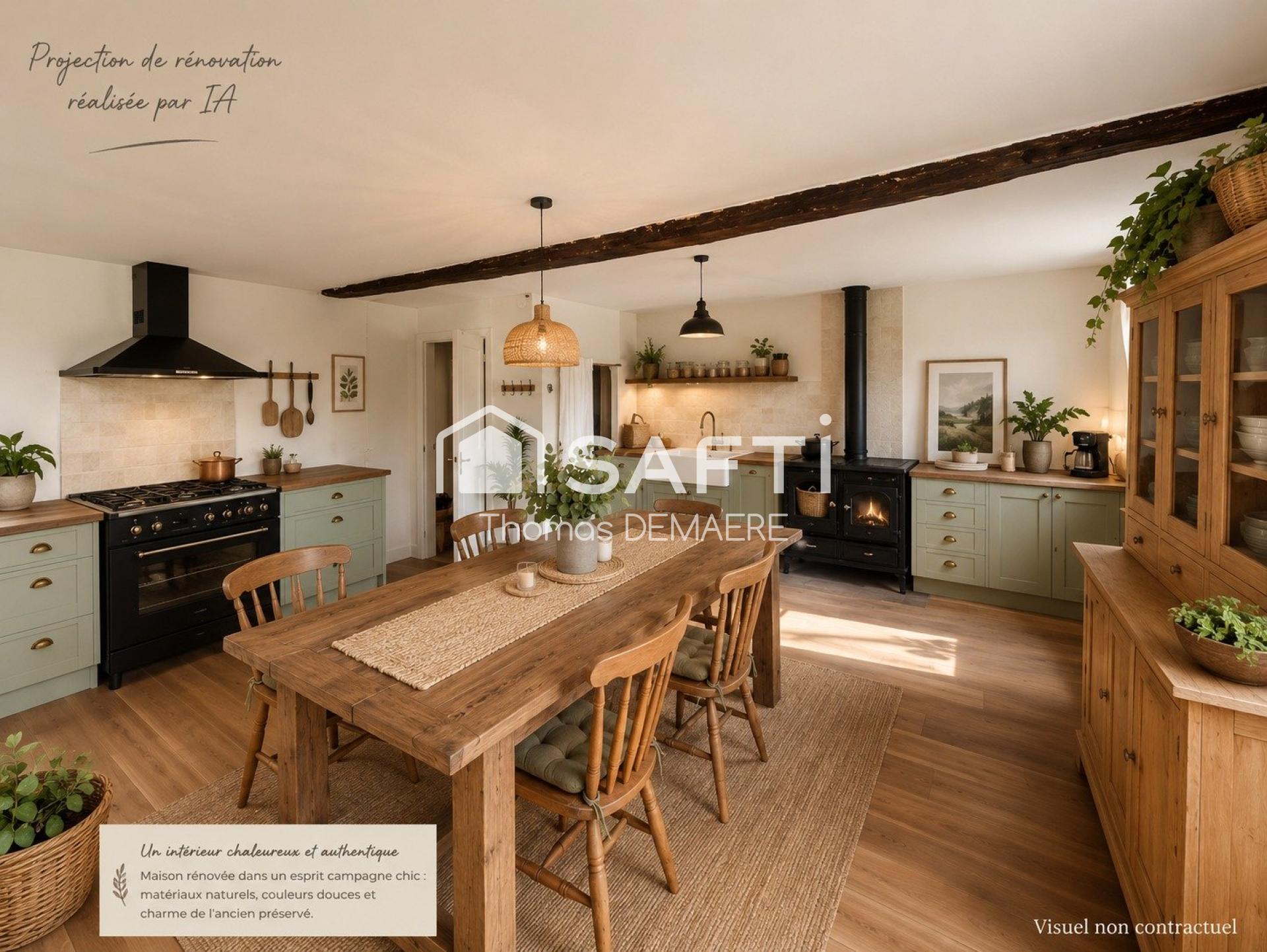 Charmante maison charentaise à rénover, grand jardin et potentiel d'évolution