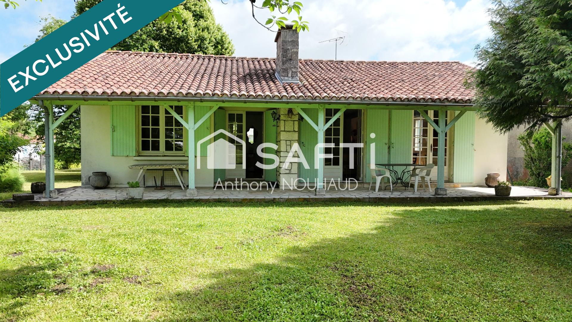 Agréable pavillon plain-pied, sur un joli terrain