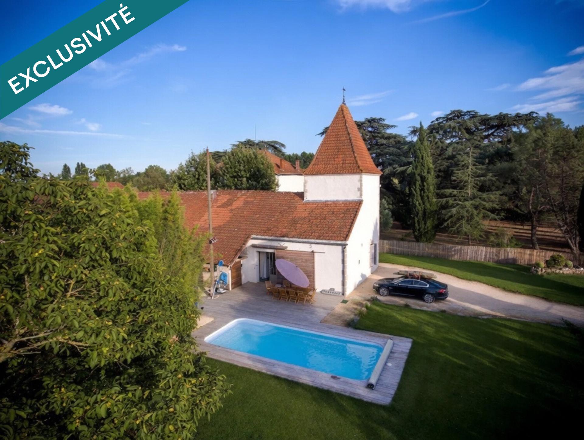 Maison en pierre 150 m², piscine et accès au Lot