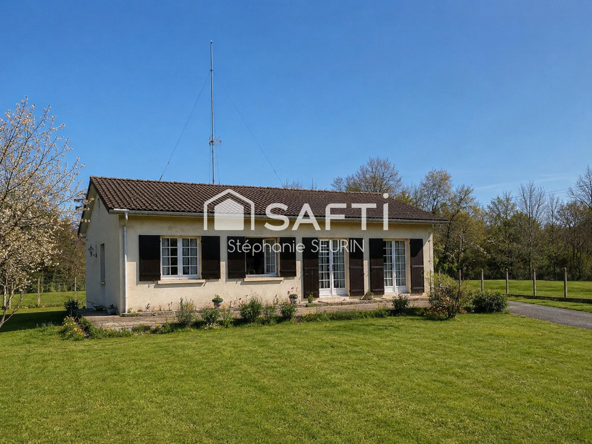 Maison ,2 garages, cellier, 3 chambres