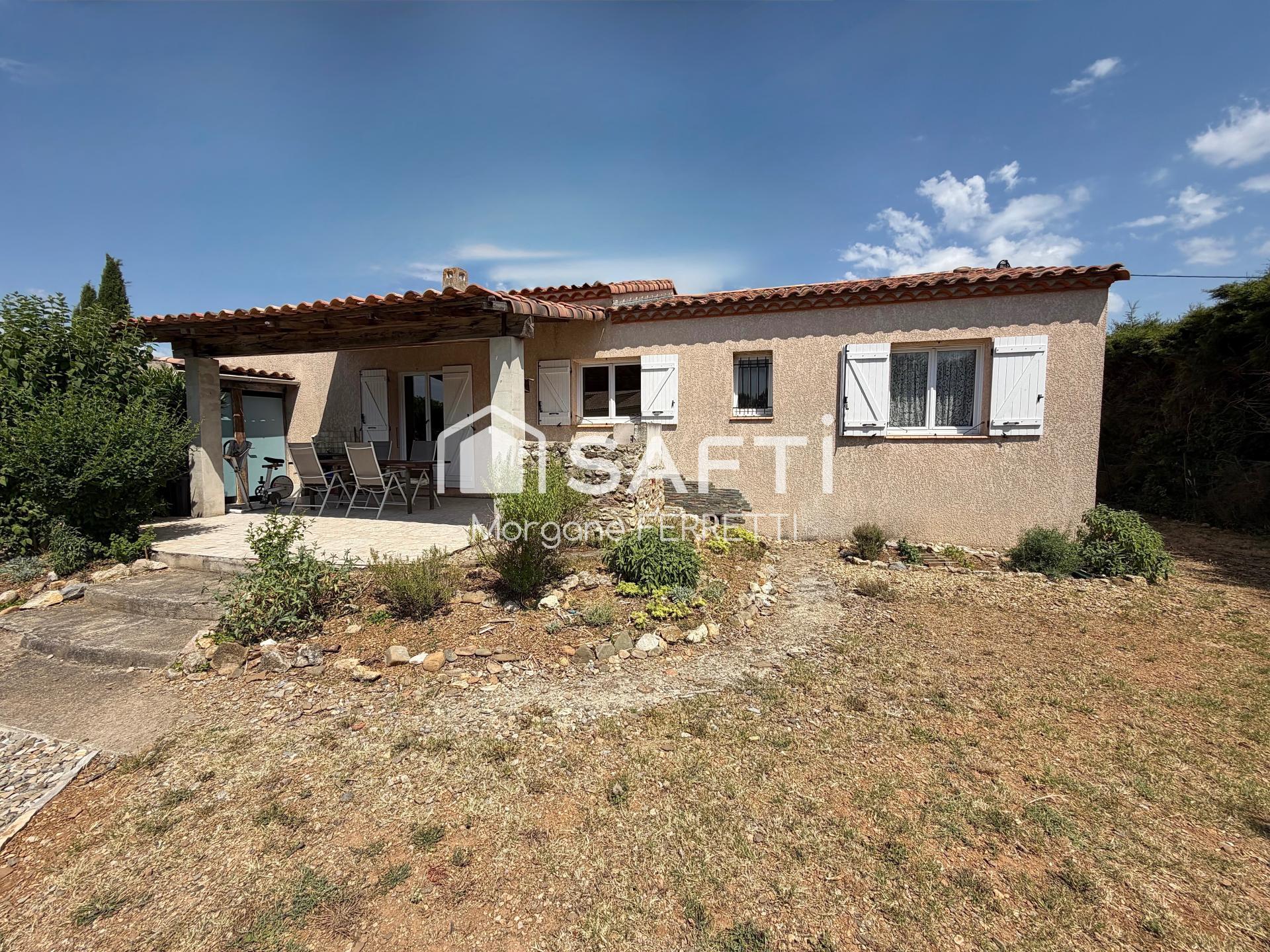 MAISON DE PLAIN-PIED 97 M² AVEC PISCINE ET GARAGE SUR TERRAIN DE 963 M²