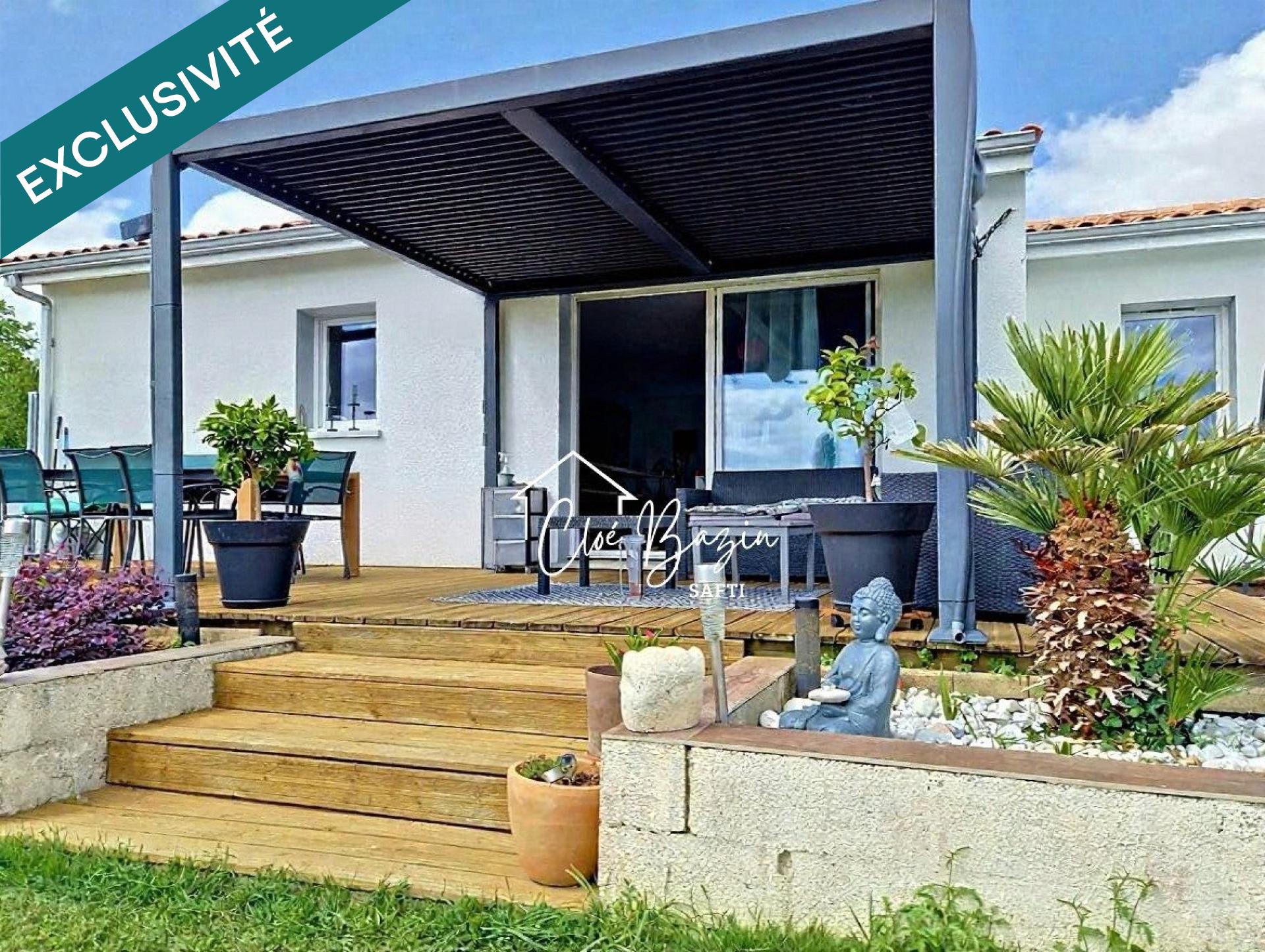 Maison individuelle plain pied 4 chambres et jardin sans travaux
