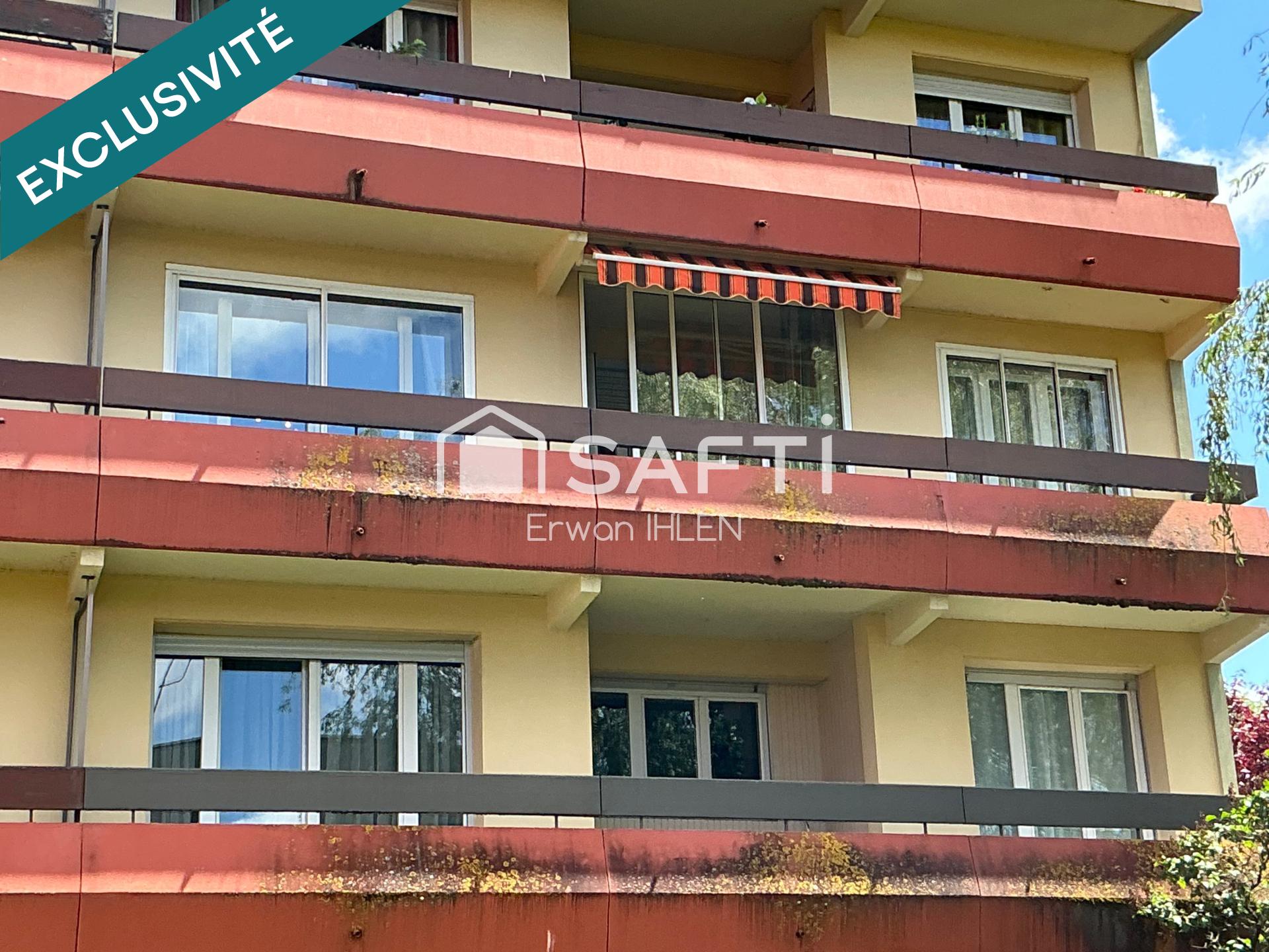 Appartement 96 M2, 4 pièces ,3 chambres,balcon terrasse