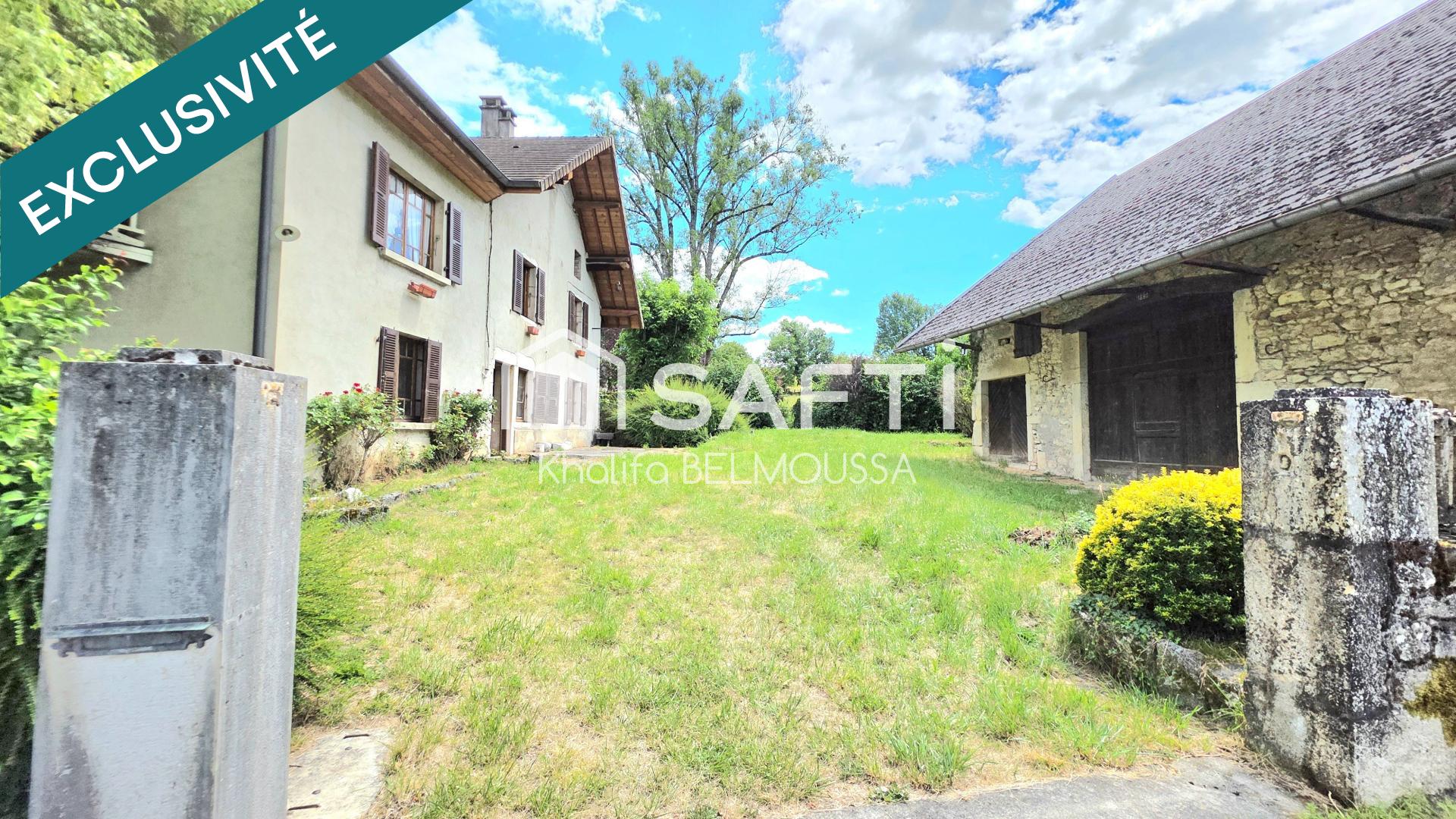 AUTHENTIQUE MAISON EN PIERRE AVEC DÉPENDANCE DE 200 M² – FLAXIEU