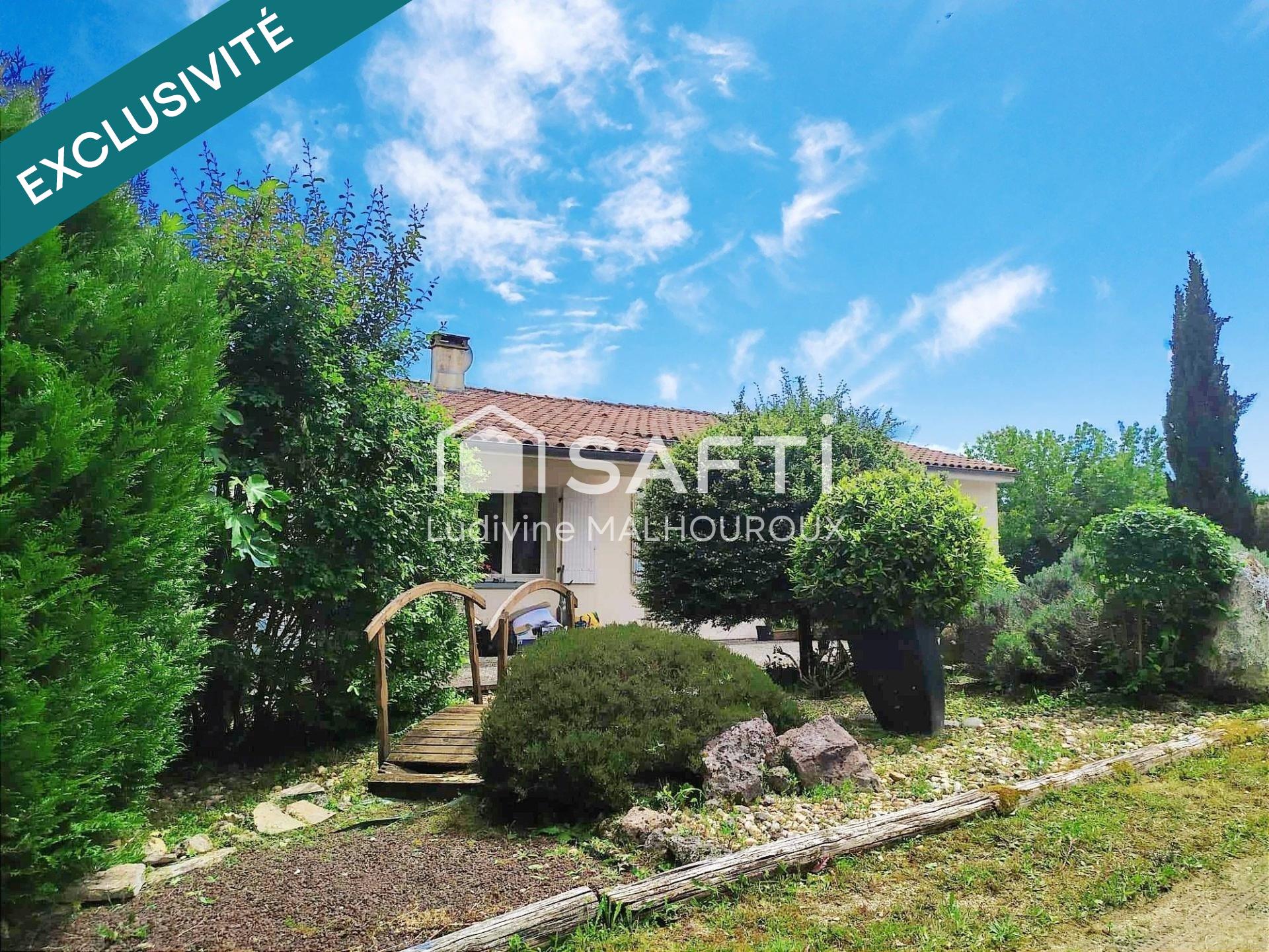 MAISON FAMILIALE 166 m²  STUDIO  43 m² – TERRAIN 2 582 m² – GARAGE DOUBLE –
