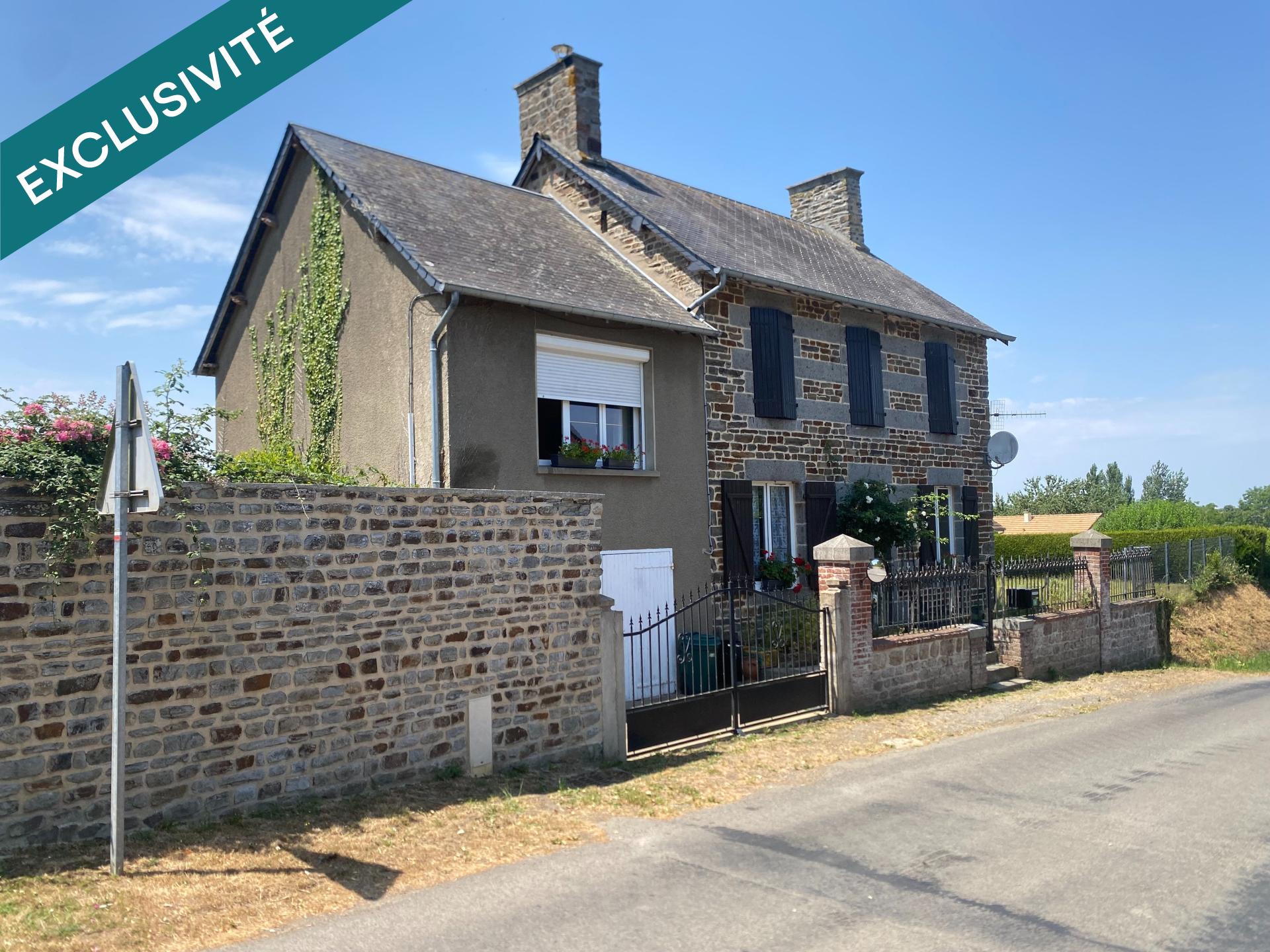 Maison, 100 m², 4chs, terrain 1800 m², La Bazoque