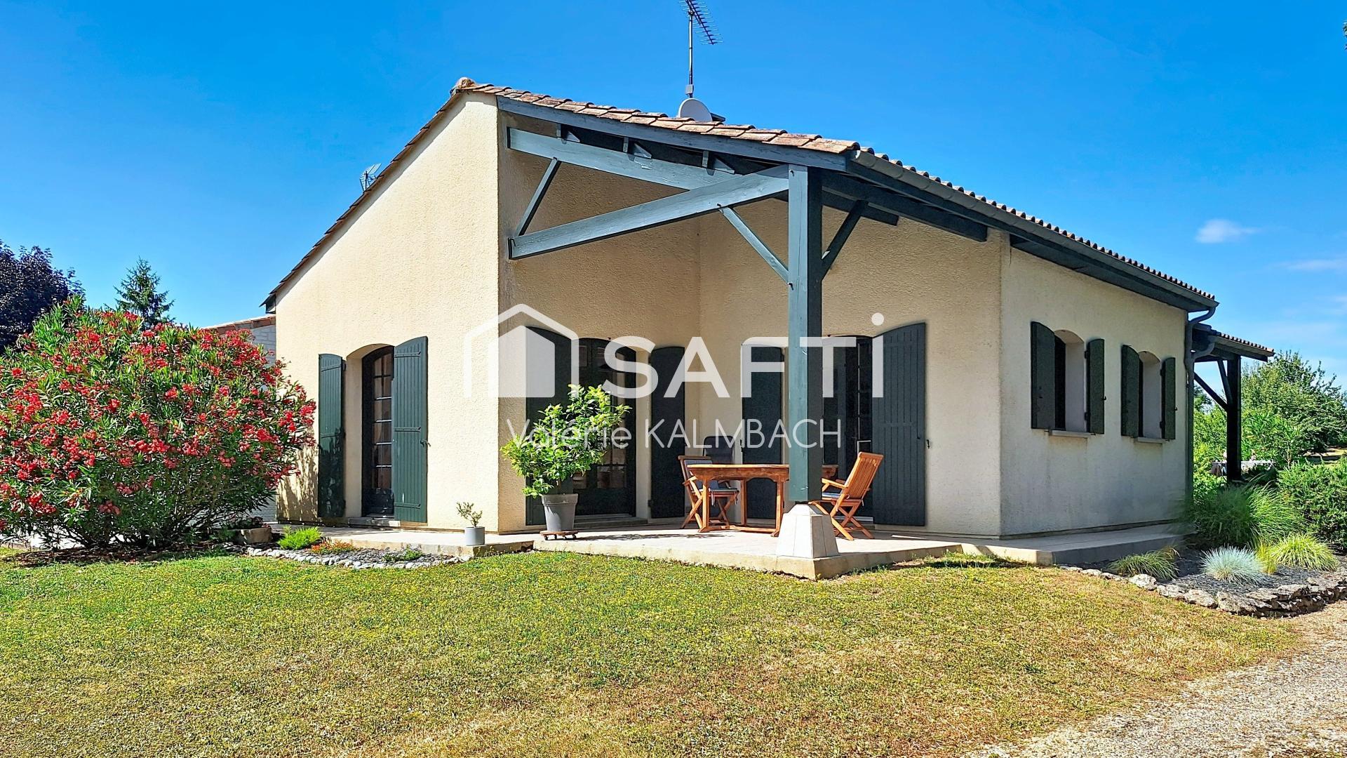 Maison 4 chambres - garage - grand Jardin