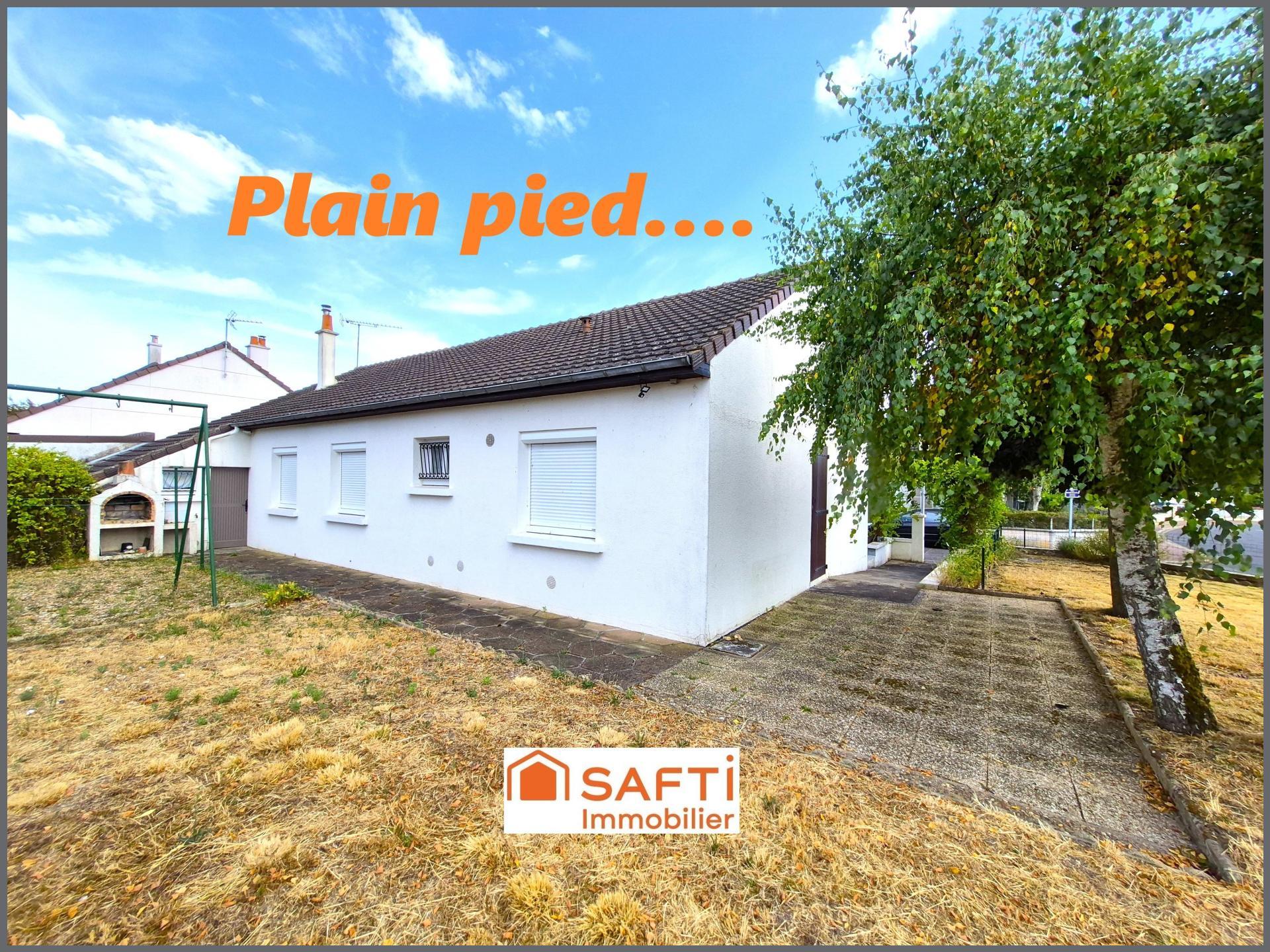 PAVILLON PLAIN PIED : 3ch + Jardin + Garage