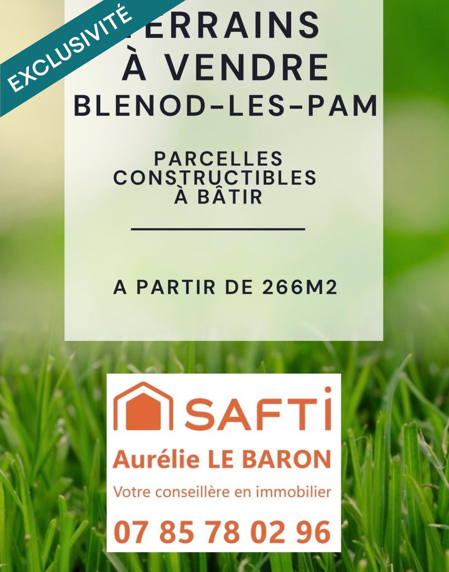 Terrain constructible à vendre à Blénod les Pont-à-Mousson