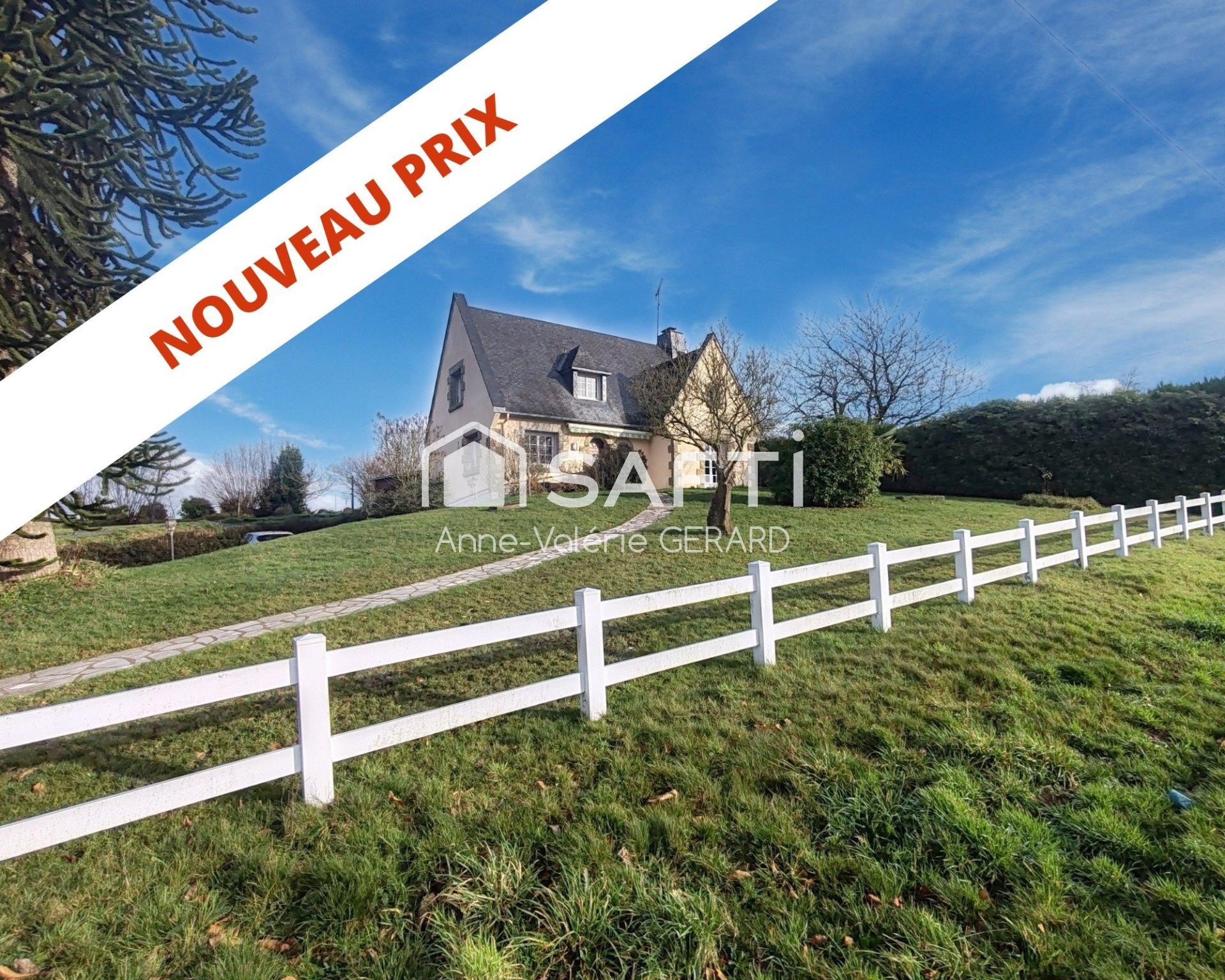 Pavillon 5 chbs jardin+champ 7700m²