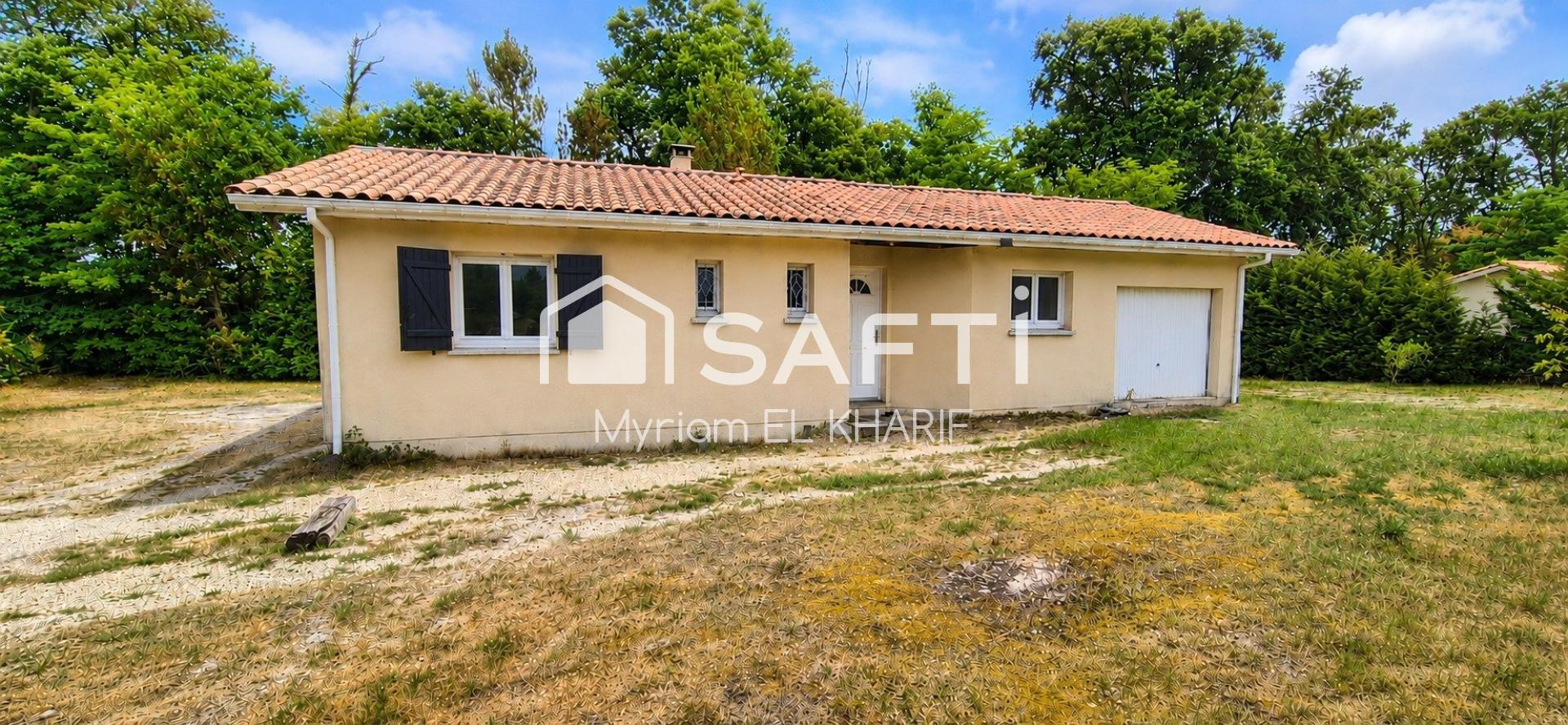 Lüe -Maison de 2010 - 3 chambres sur 1 227 m² clos