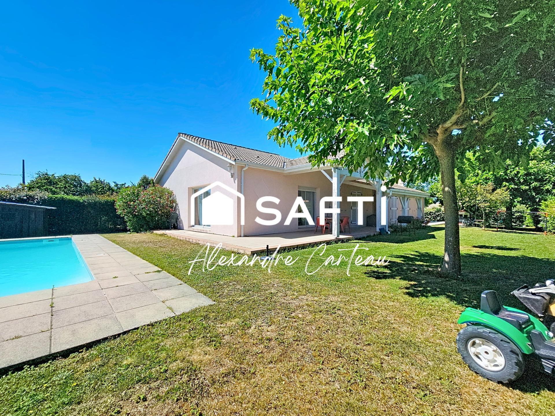 Grande maison 5 chambres, piscine, terrain 1200 m²