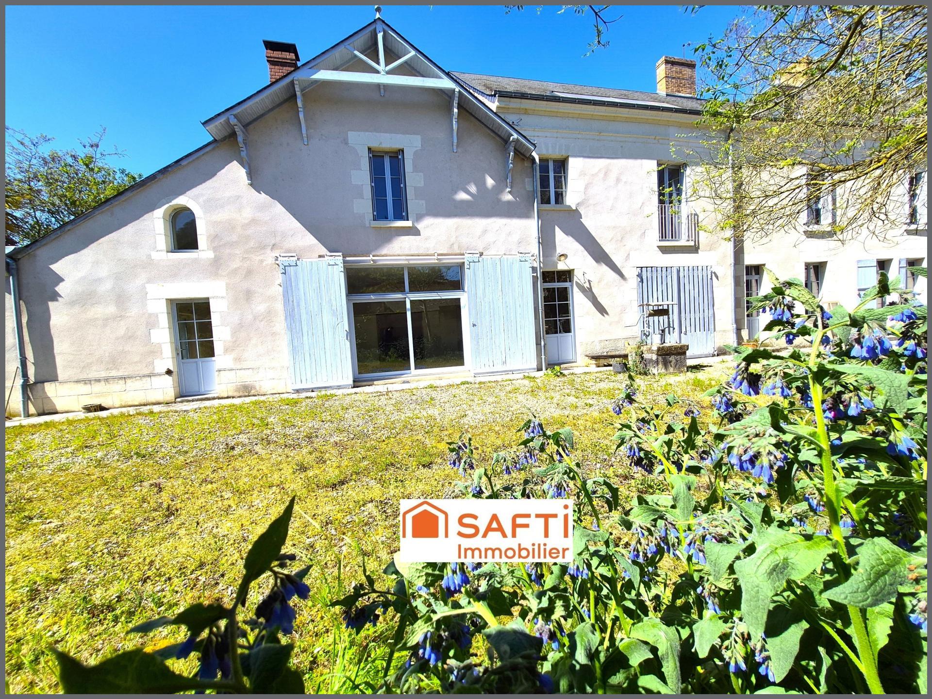 MAISON MAITRE 200m², 5ch, rivière (Creuse), jardin