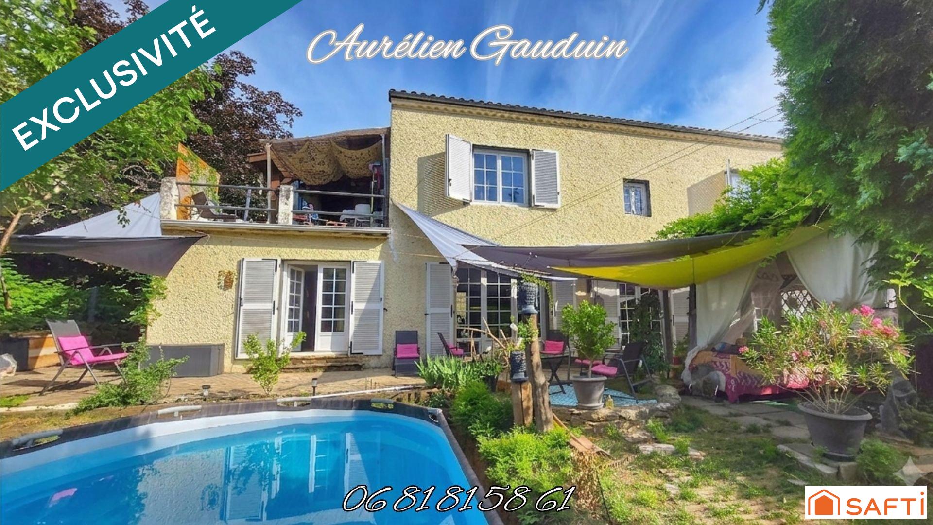 Maison familiale 176 m² – 5 chambres – Terrain de 1 780 m² – Monsempron-Libos