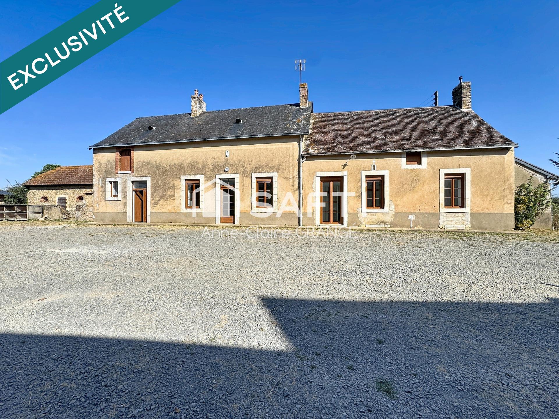 À seulement 30 minutes du Mans – Authentique fermette rénovée avec 1,3 hectare de terrain