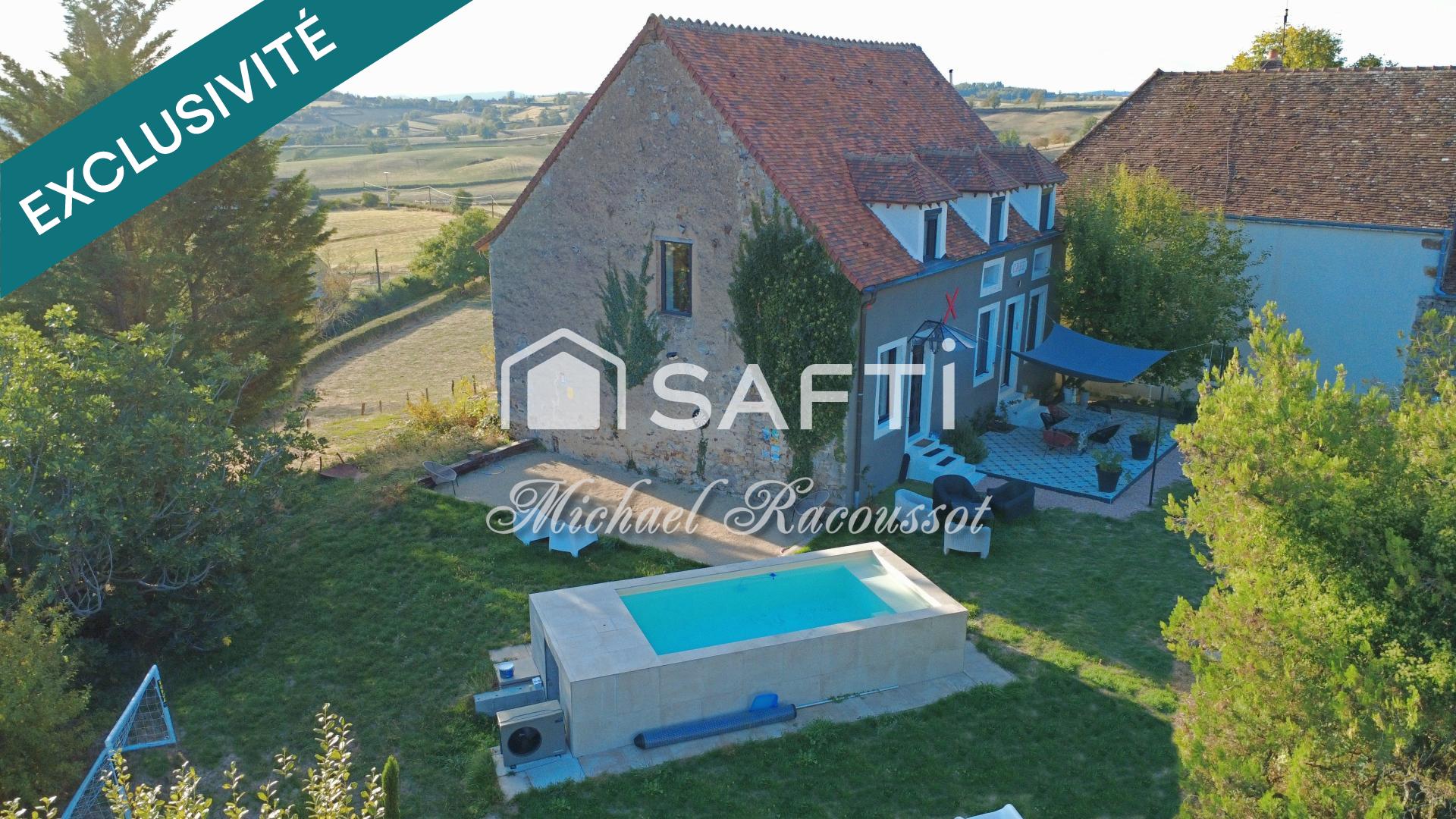 Maison de caractère rénovée – 175 m² – 4 chambres – Piscine – Vue dégagée