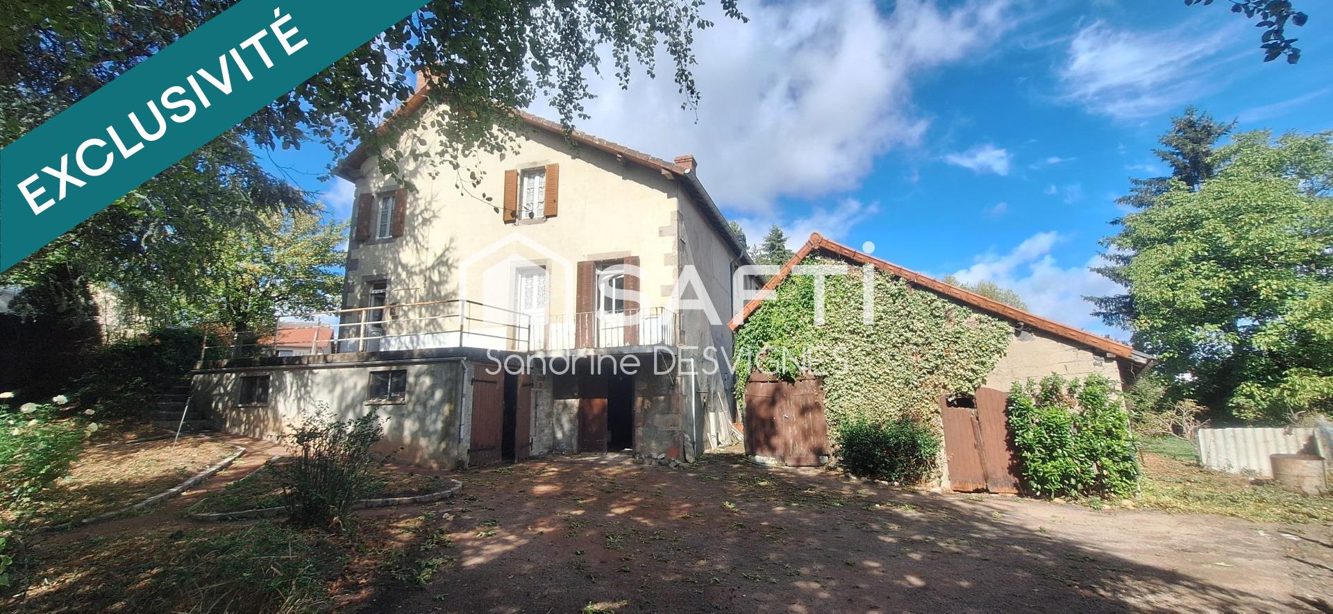 Maison 200 m² à rénover, terrain clos 942 m²