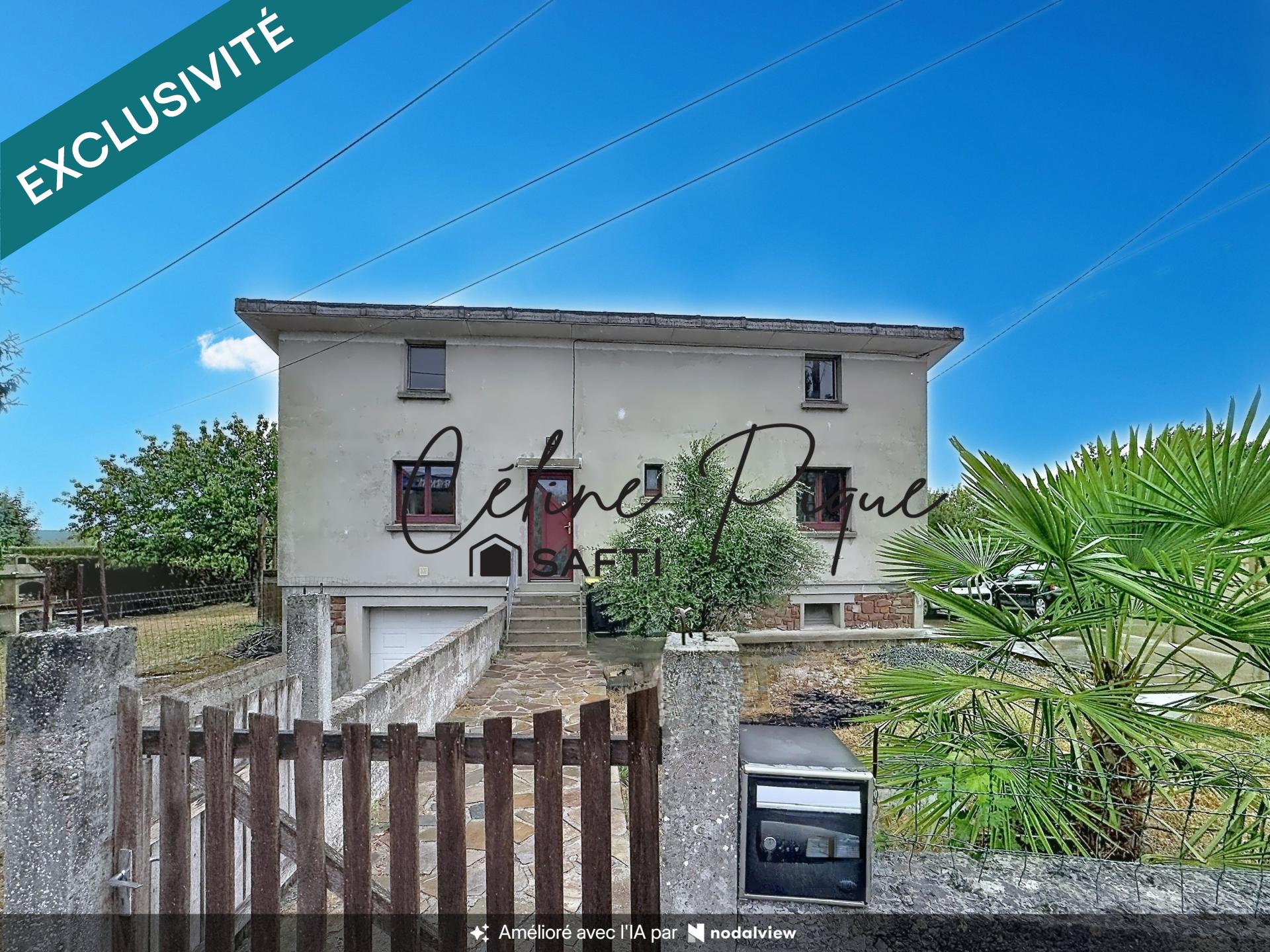 Maison 5 pièces à rafraîchir avec sous-sol et grand jardin . Beau potentiel!