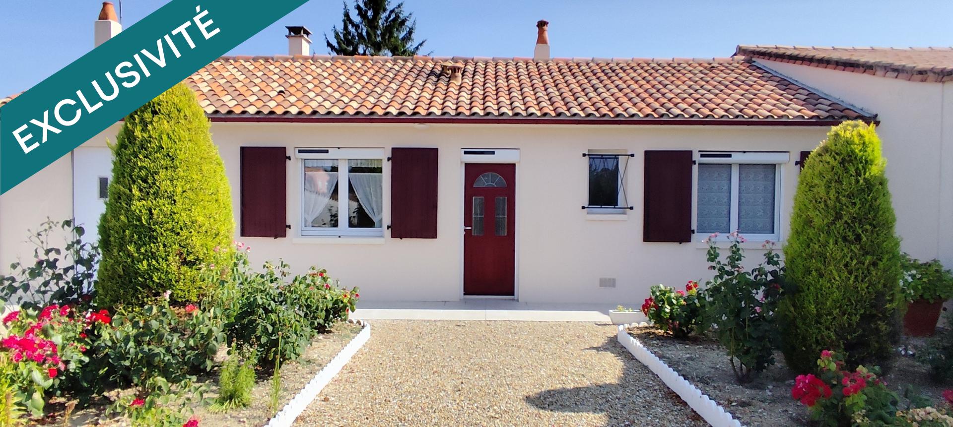 Maison plain pied impeccable avec grand terrain