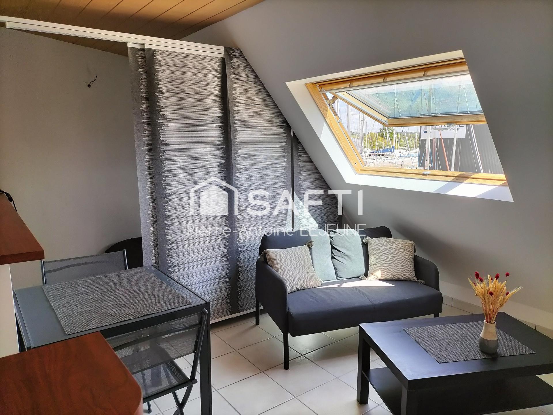 Studio meublé avec vue sur le port d'Arzal