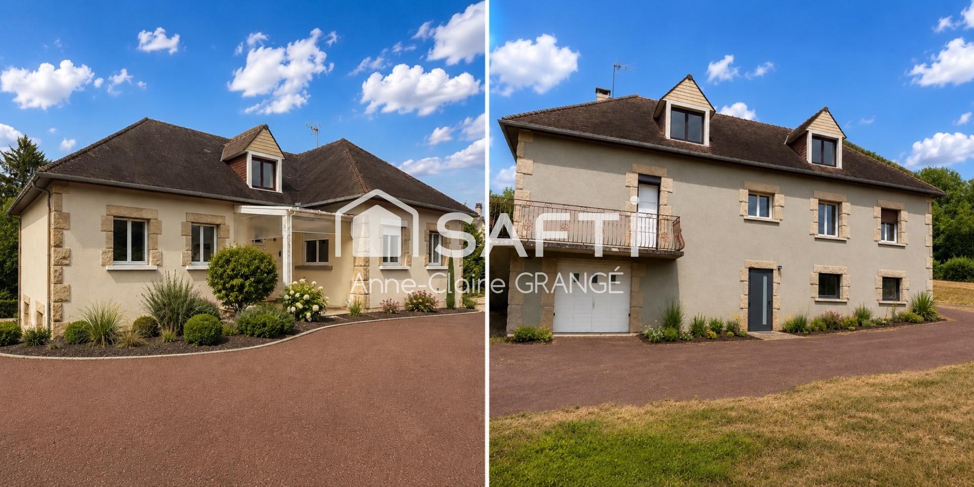 Spacieuse maison familiale de 206 m² avec sous-sol aménagé sur un terrain de 3 700 m² – Mont-Saint-Jean