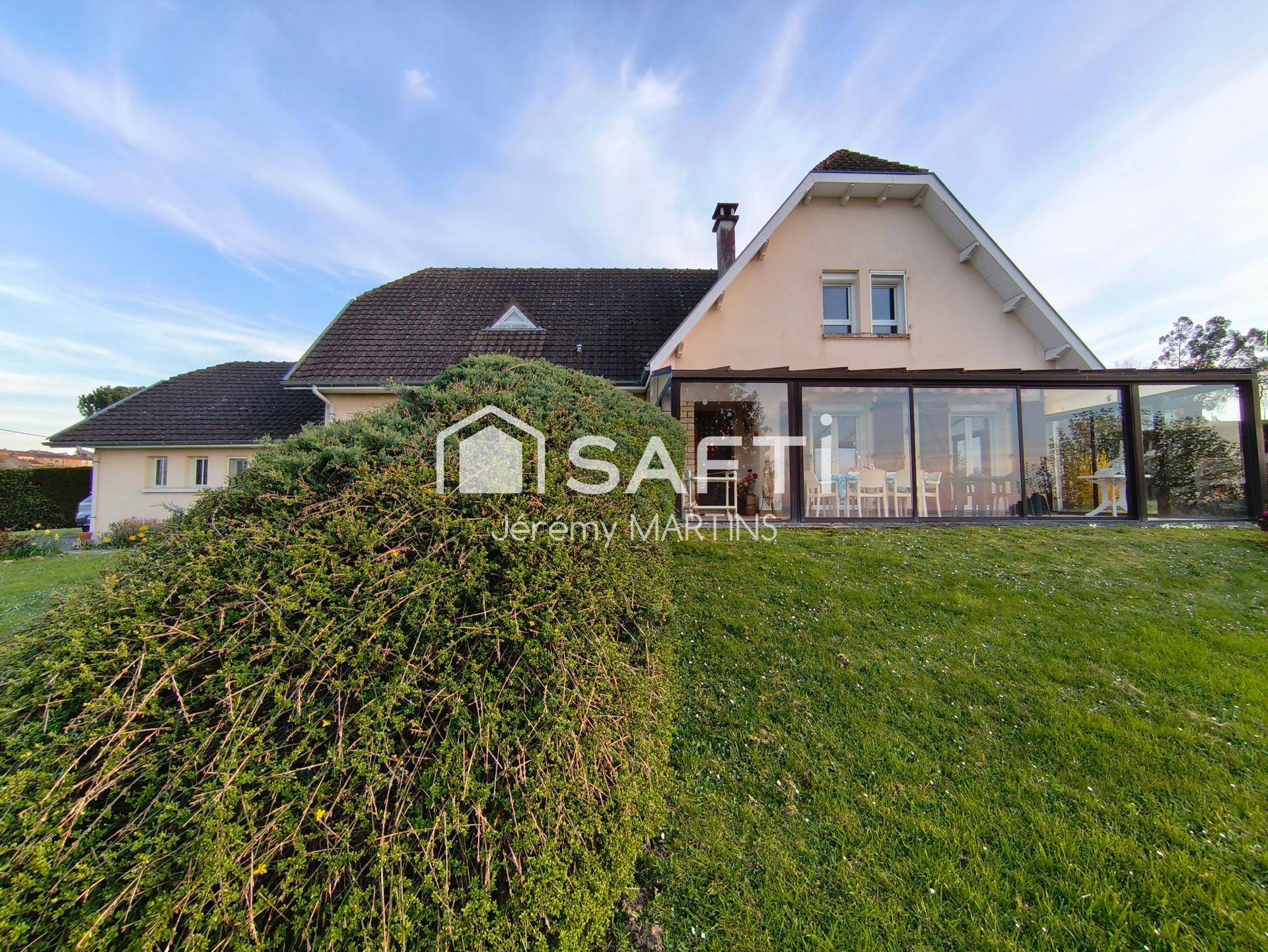 Maison familiale, vue campagne, calme absolu et volumes généreux