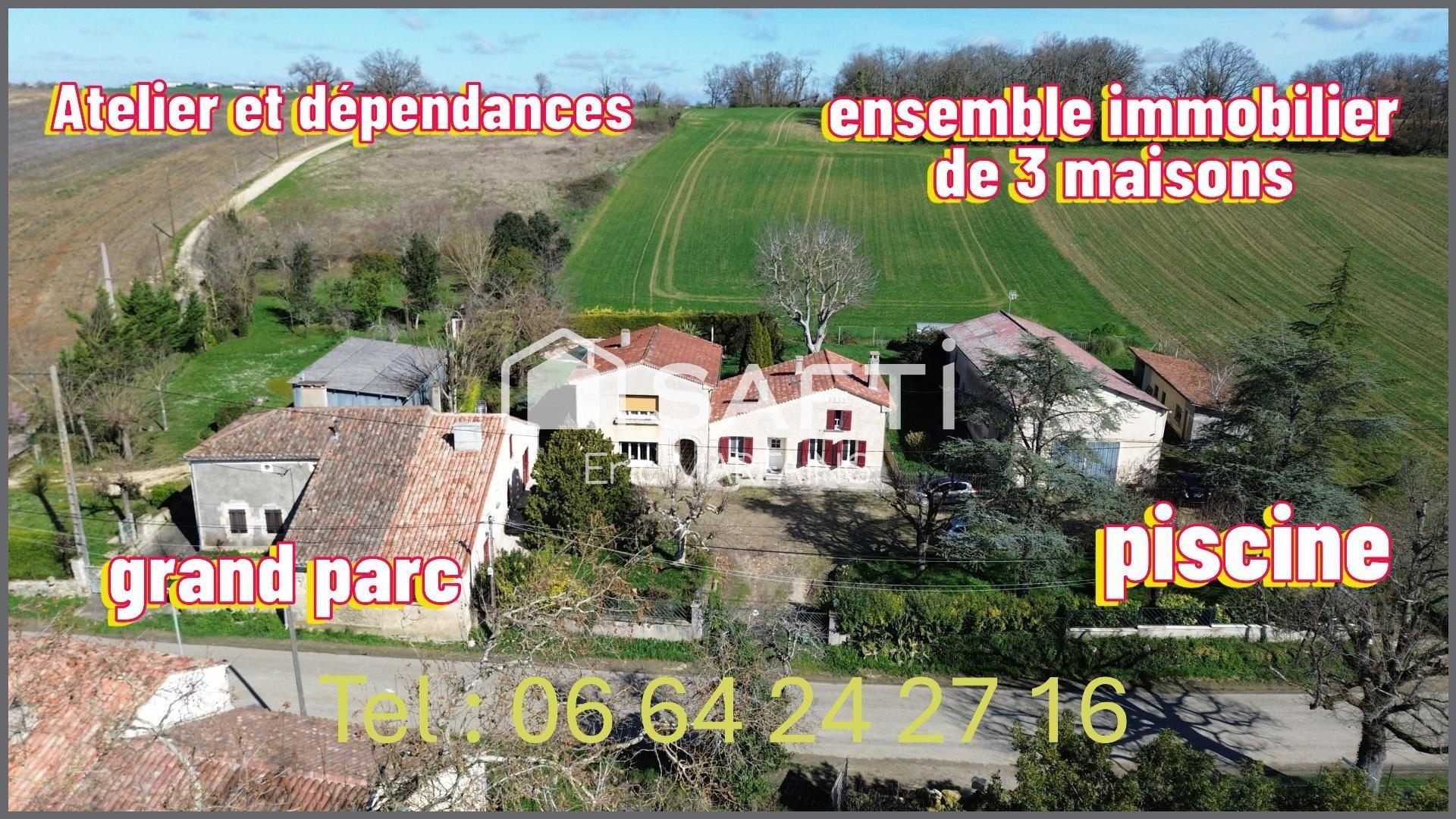 Une grande maison et gites indépendants